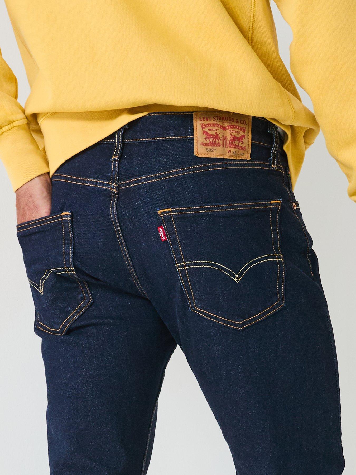 Image 4 of 4 of Levi's 502 Tapered Fit Jeans - Ama Rinsey - Blue