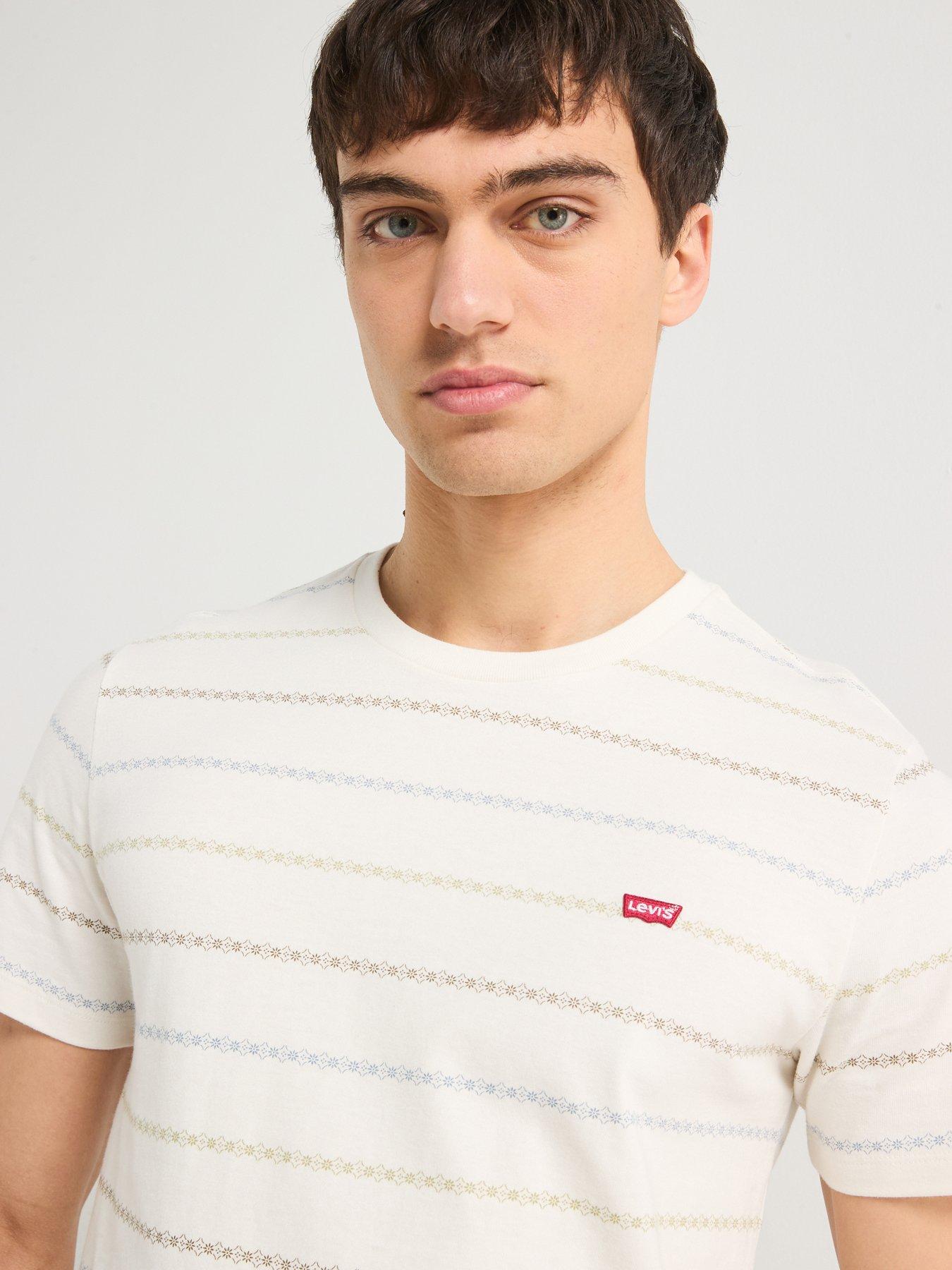 Image 4 of 6 of Levi's Short Sleeve Original Housemark Logo T-Shirt- Cream