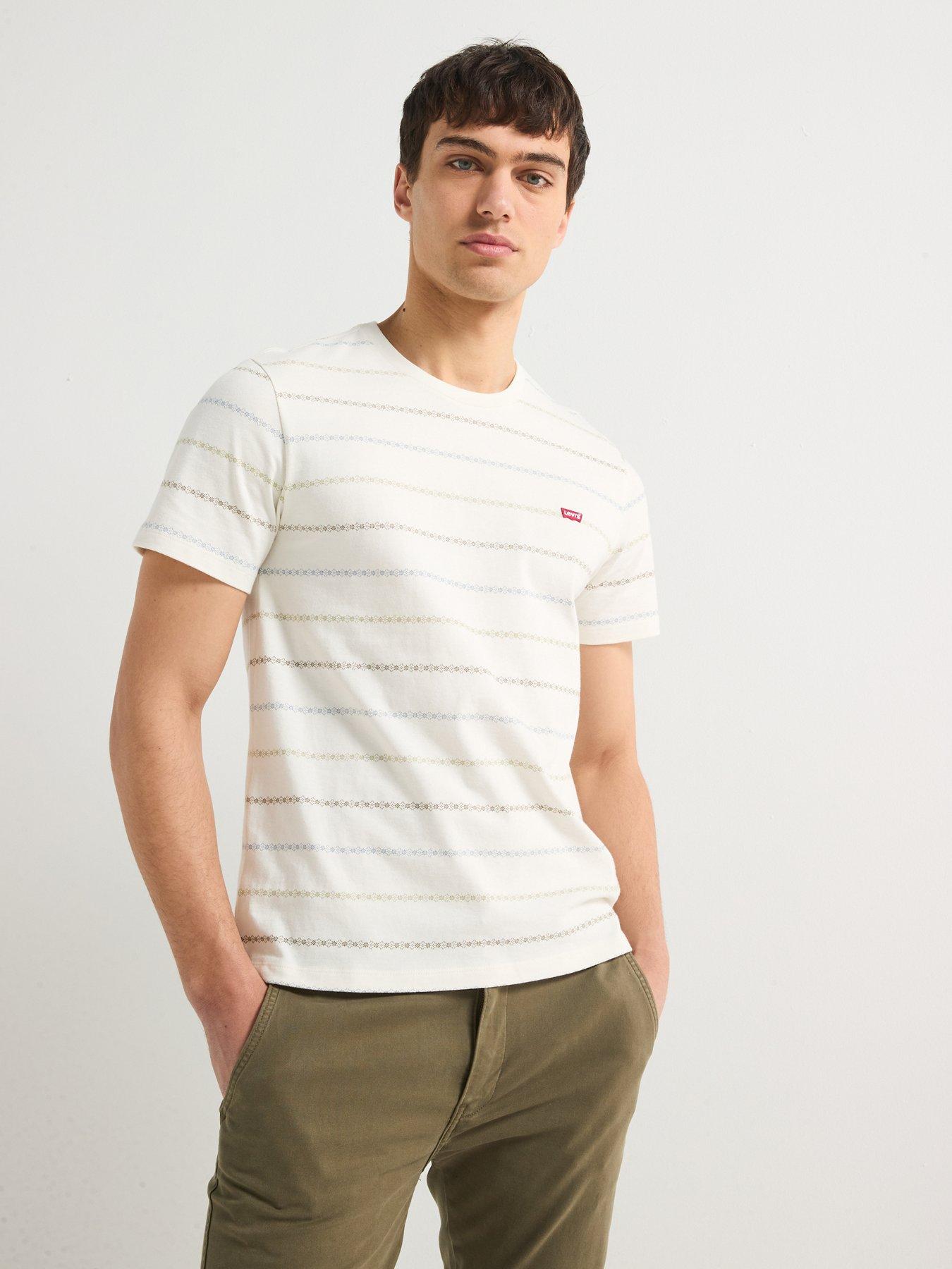 Image 6 of 6 of Levi's Short Sleeve Original Housemark Logo T-Shirt- Cream