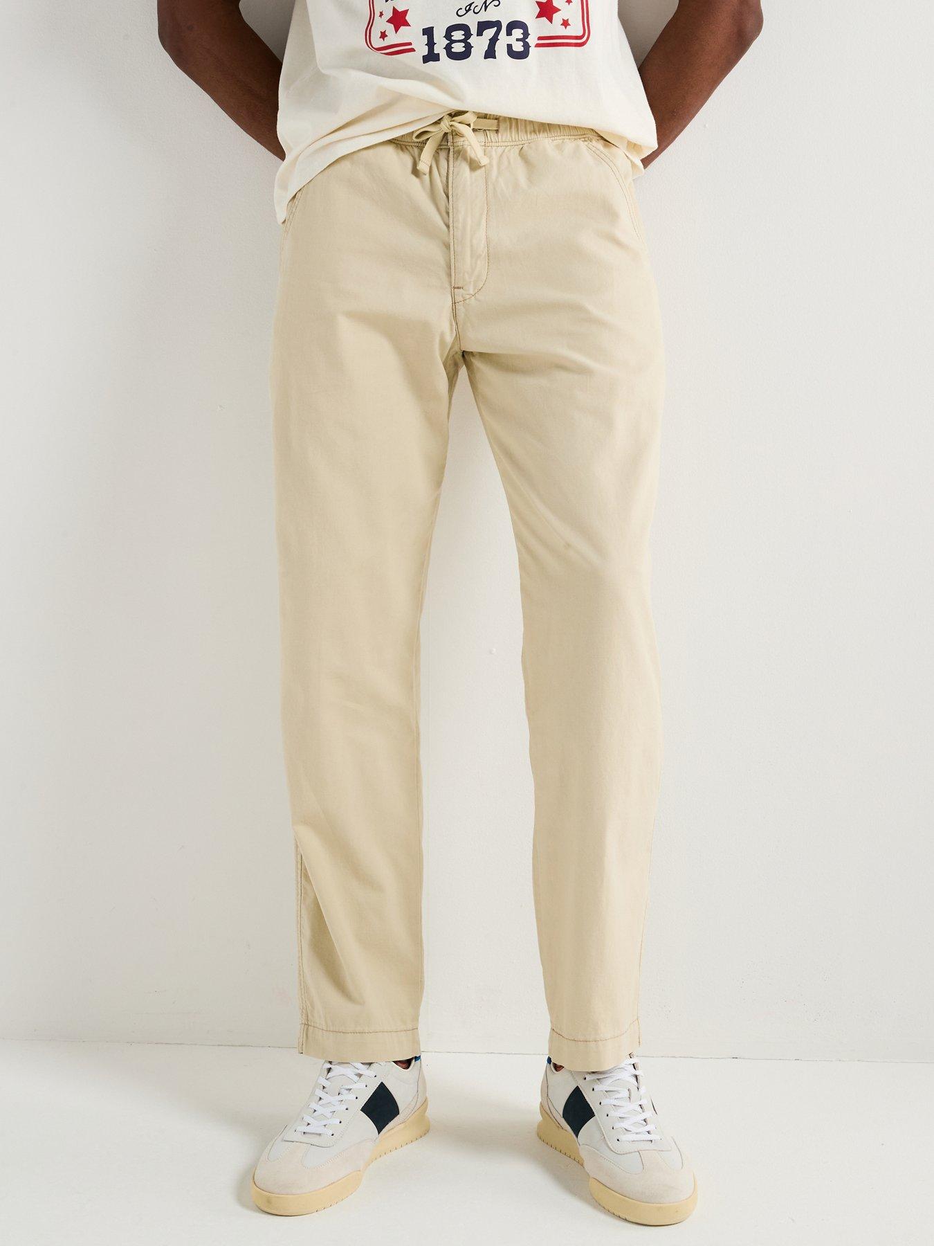 Levi's Levis Xx Easy Relax Tapered Fit Cotton Linen Trousers- Beige