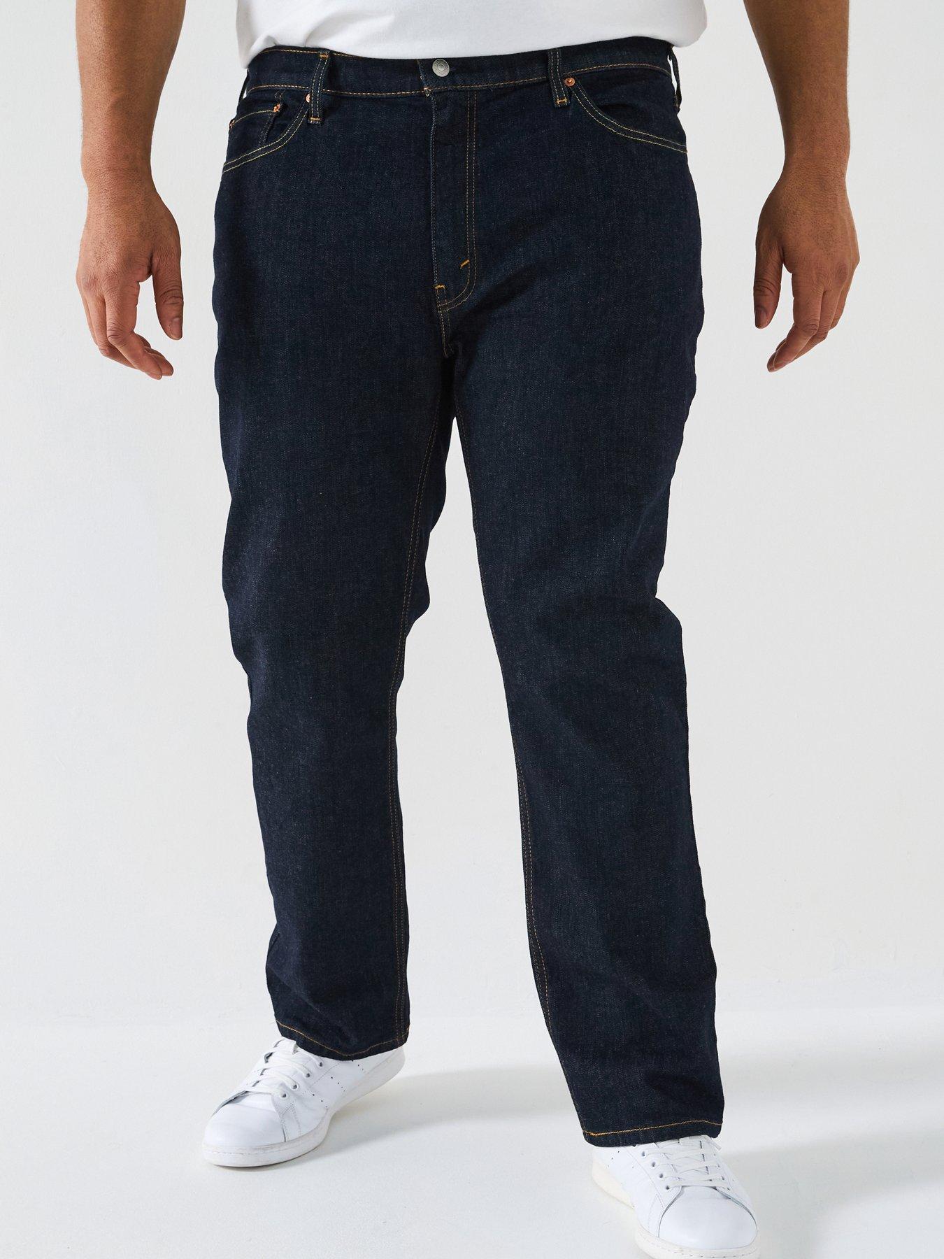 undefined 541 Stretch Tapered Fit Jeans Big And Tall Dark Indigo - Flat Finish