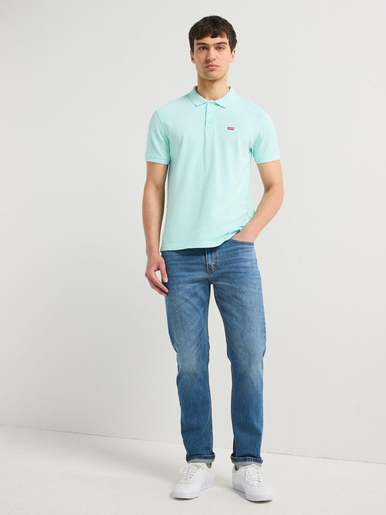 Image 3 of 6 of Levi's Housemark Polo Shirt- Light Blue