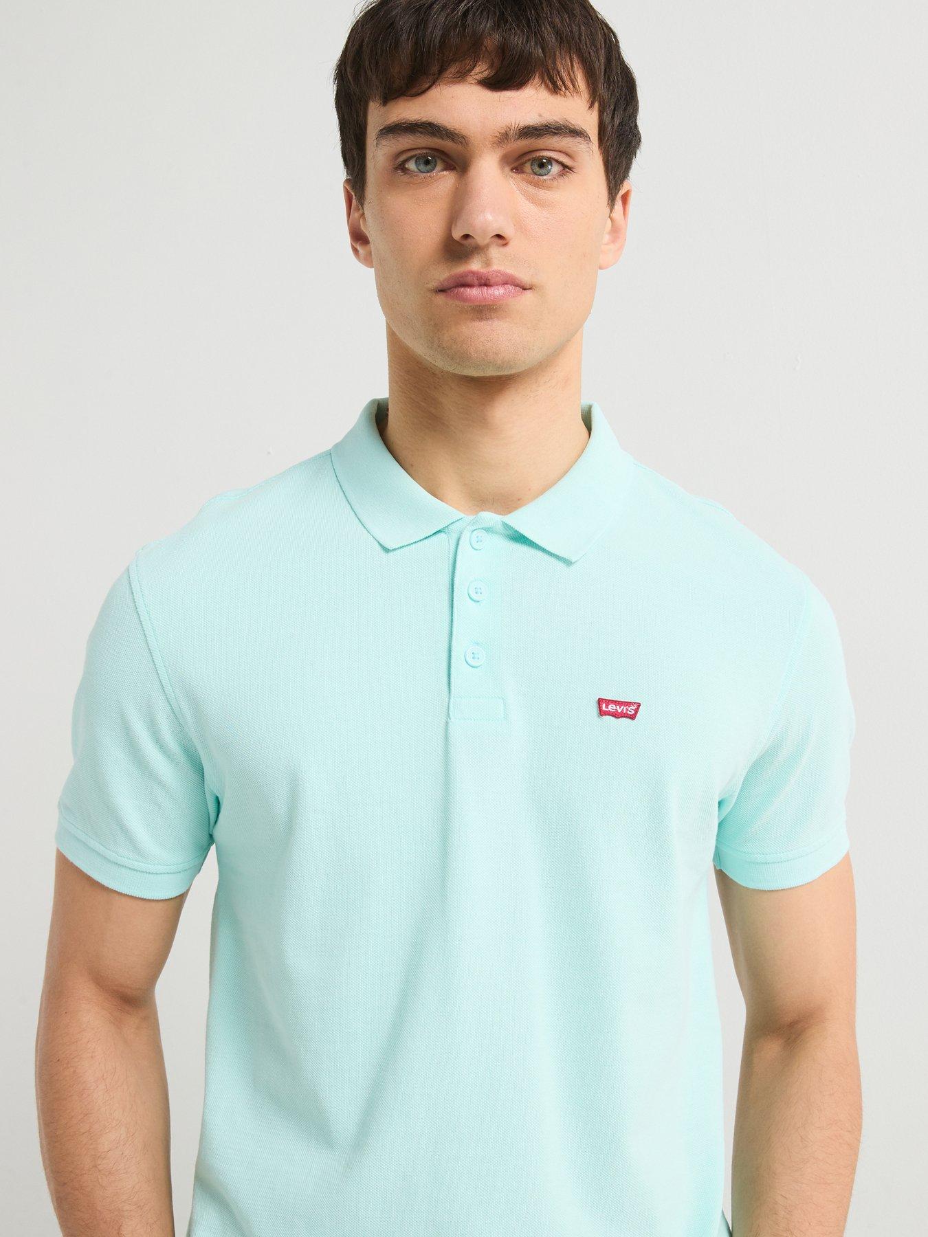 Image 4 of 6 of Levi's Housemark Polo Shirt- Light Blue