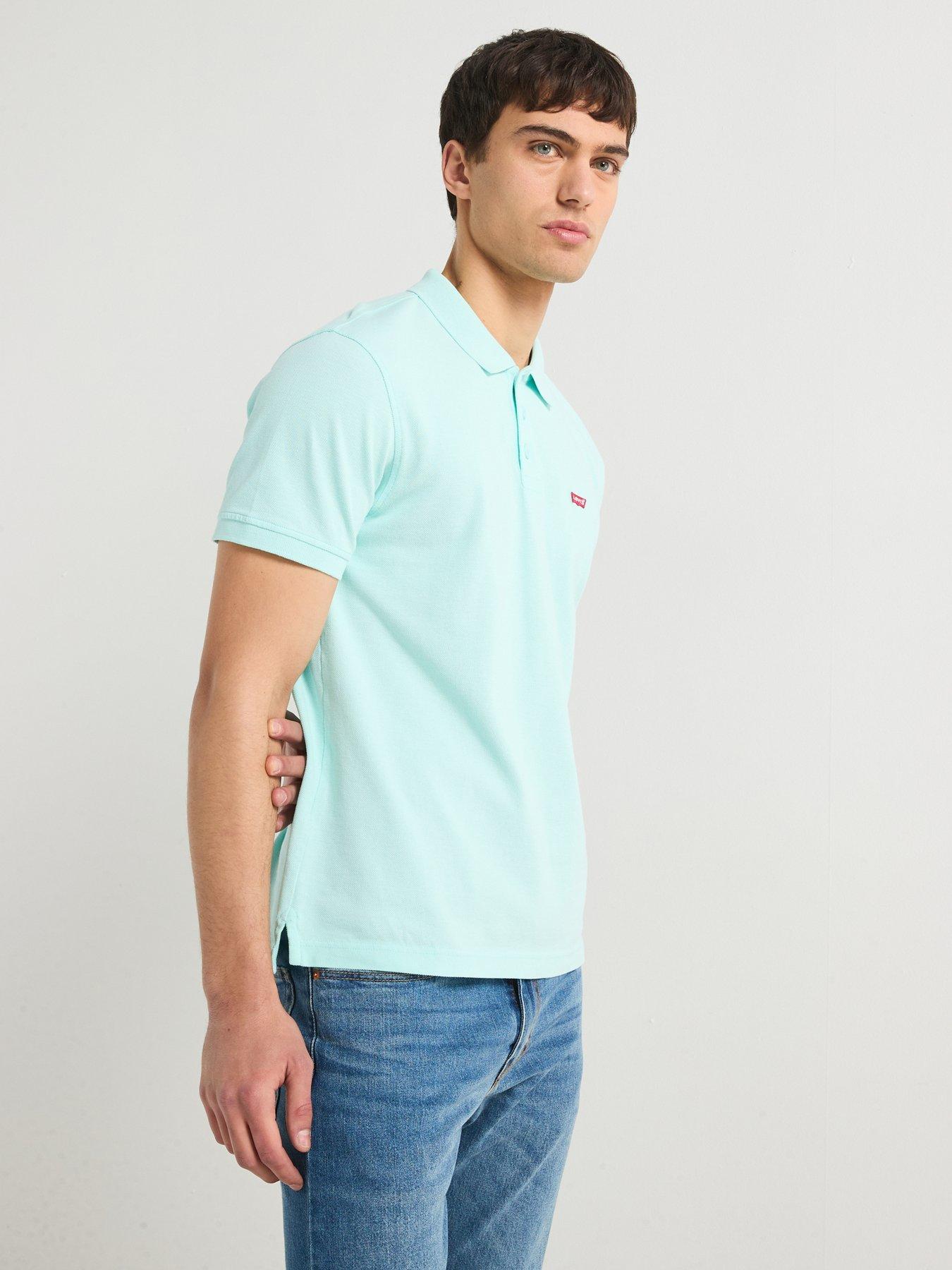 Image 5 of 6 of Levi's Housemark Polo Shirt- Light Blue