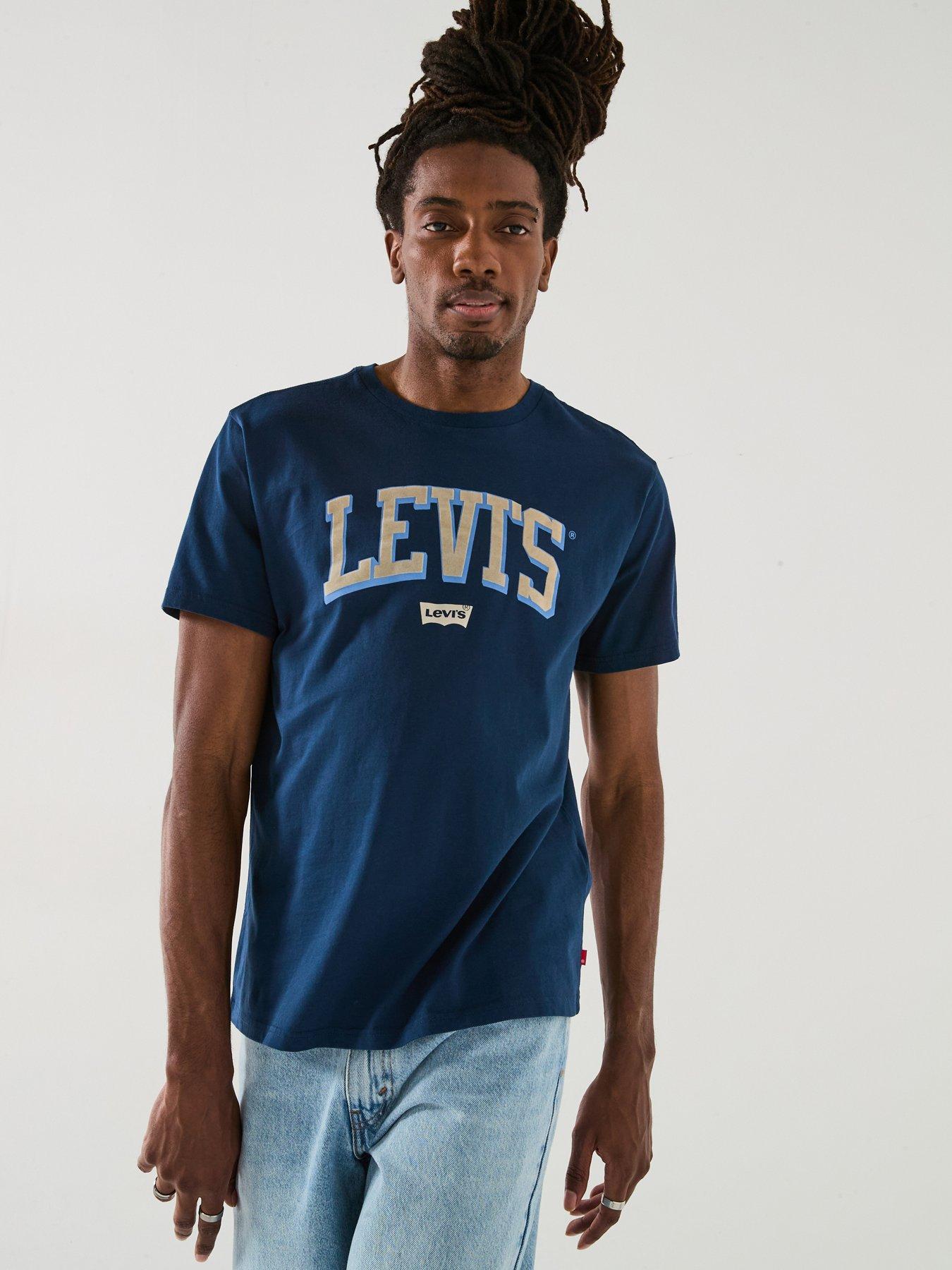 undefined Levis Relaxed Fit Baby Tab Short Sleeve T-shirt- Navy