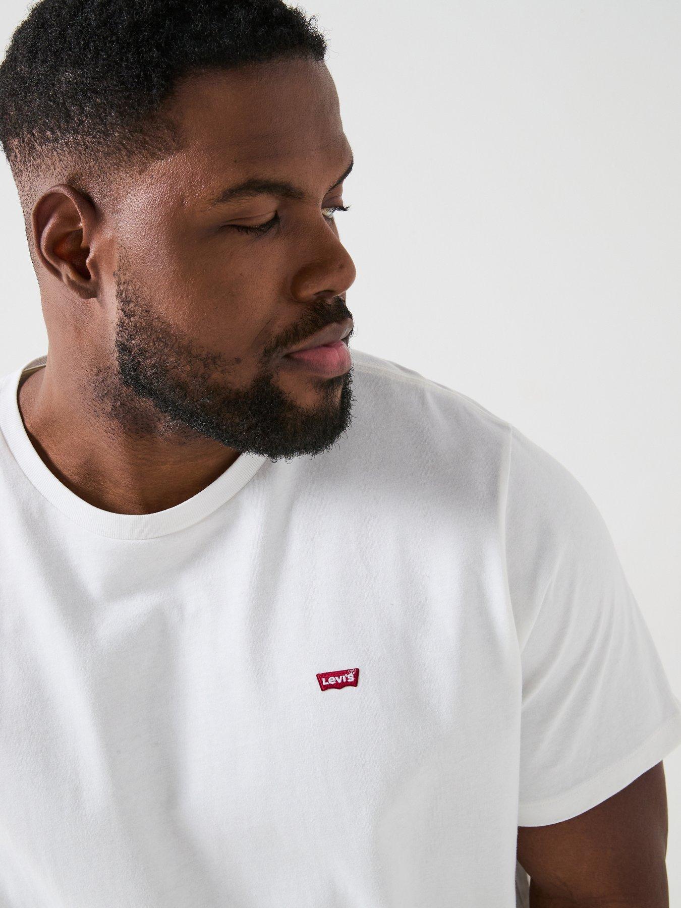 Image 4 of 4 of Levi's Big &amp; Tall Original Logo T-shirt - White