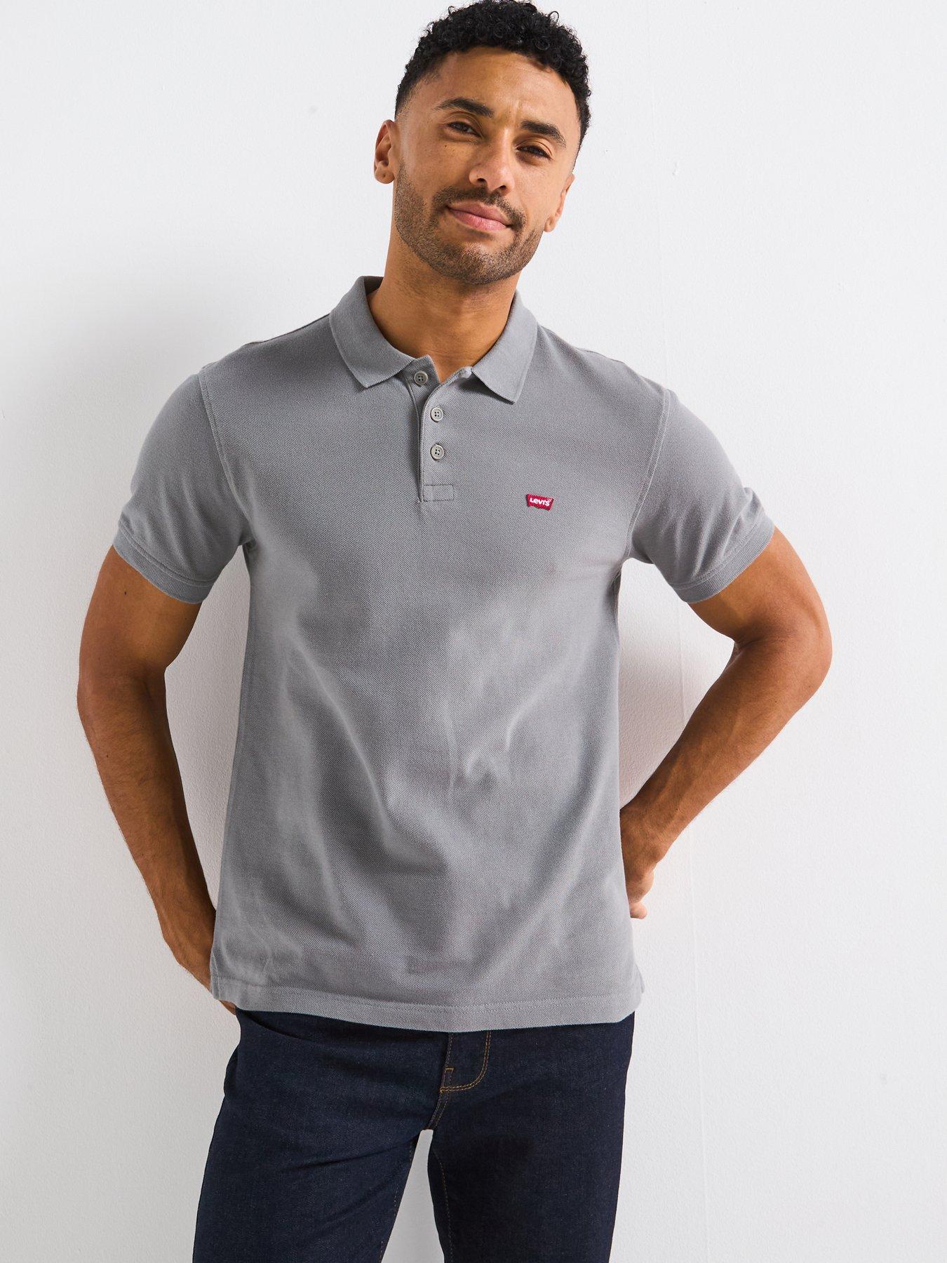 undefined Levis Housemark Polo Shirt- Grey
