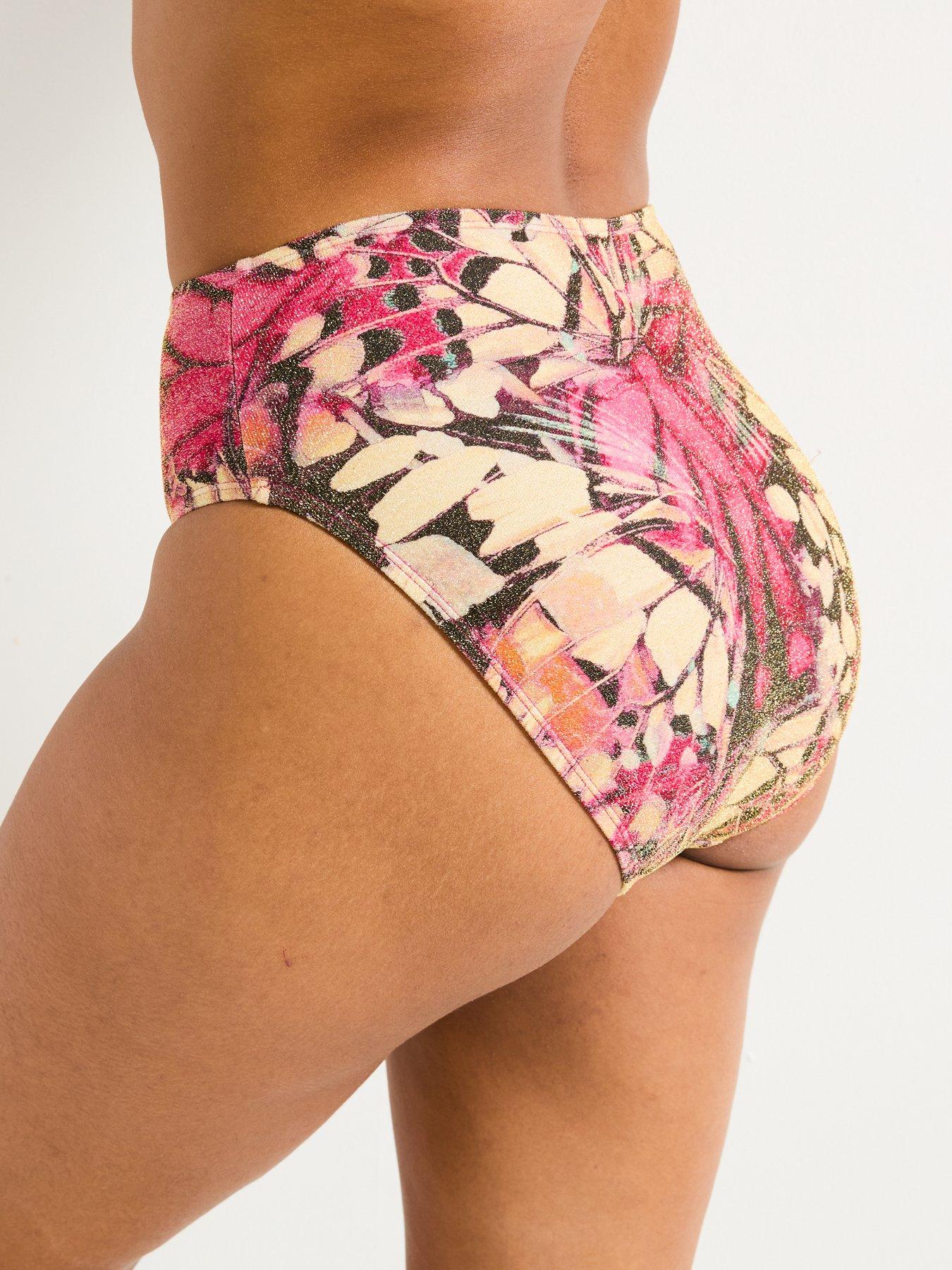 Image 2 of 4 of V by Very Shape Enhancing Printed Lurex High Waisted Brief - Multi