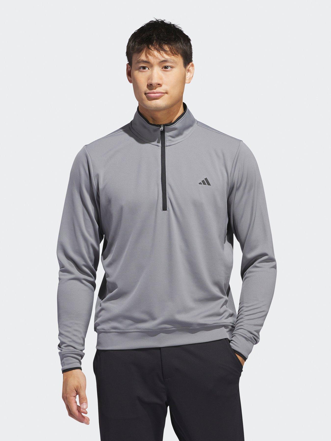 undefined Men's Golf Lightweight Half Zip Top - Grey