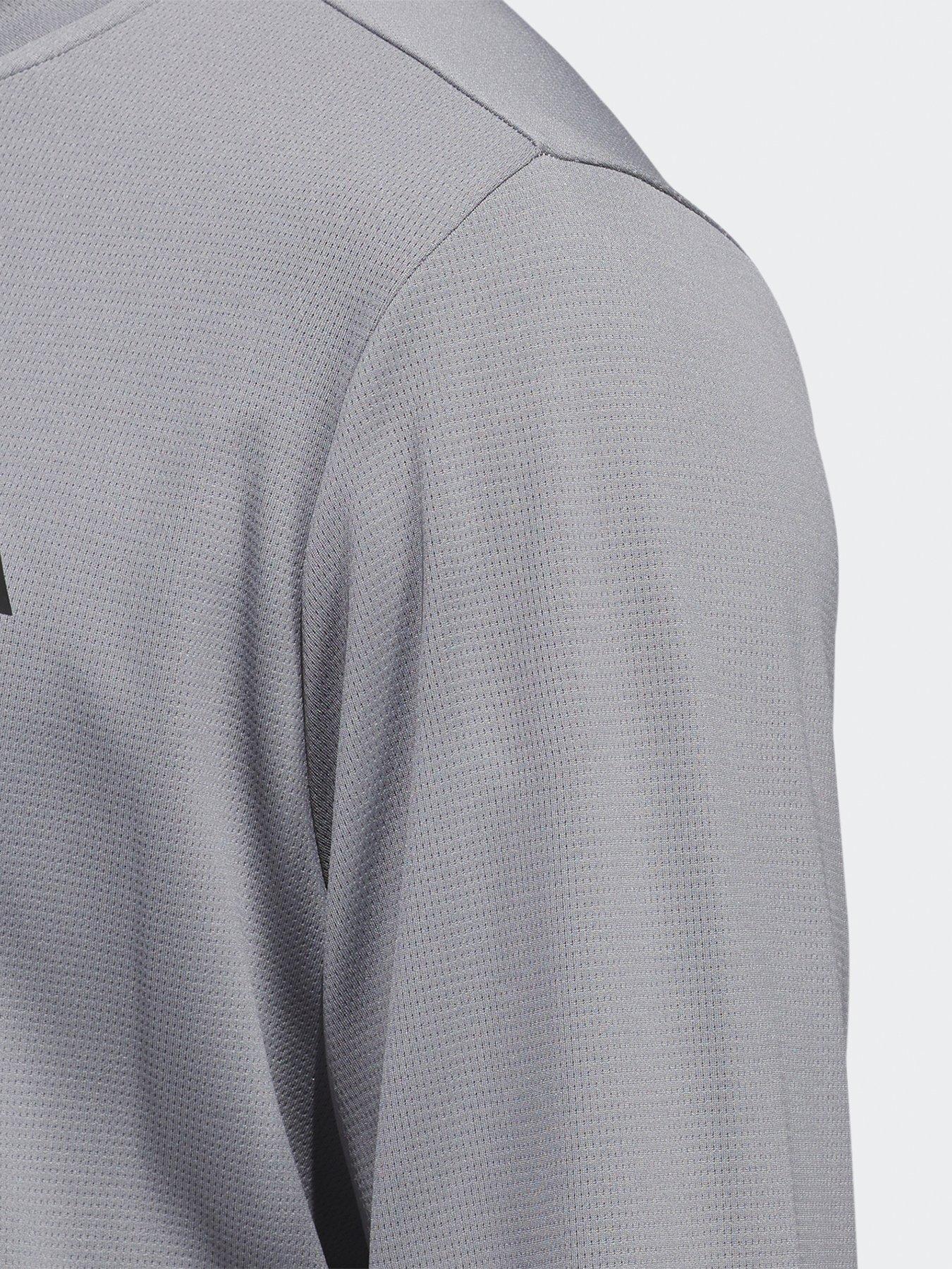 Image 4 of 5 of adidas Men's Golf Lightweight Half Zip Top - Grey