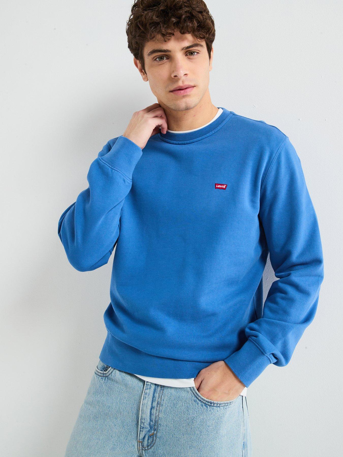 undefined Original Housemark Logo Crew Neck Sweat Top- Blue