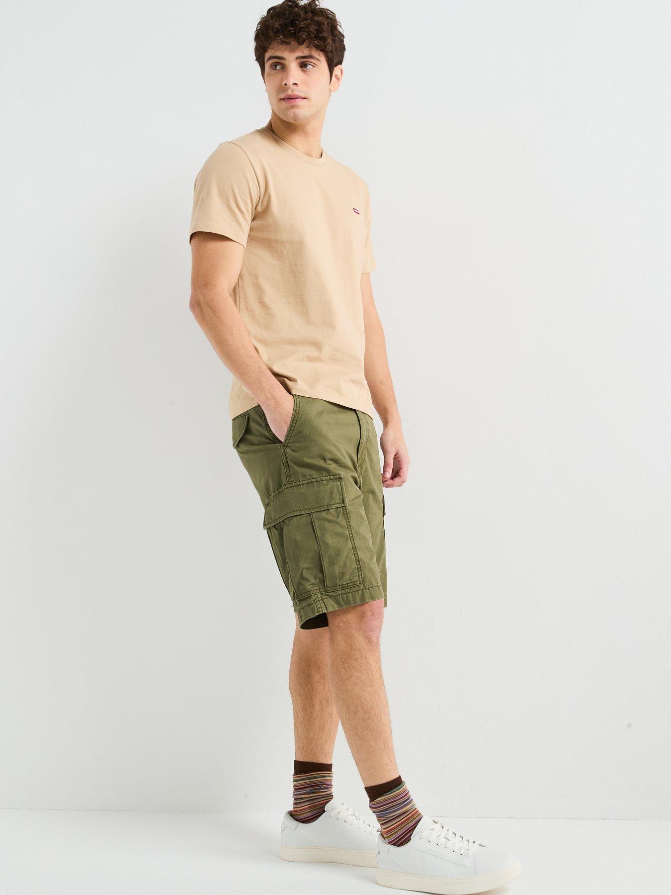 Olive Green Levi Camo Shorts Levis 469 Camouflage Jean Shorts Men