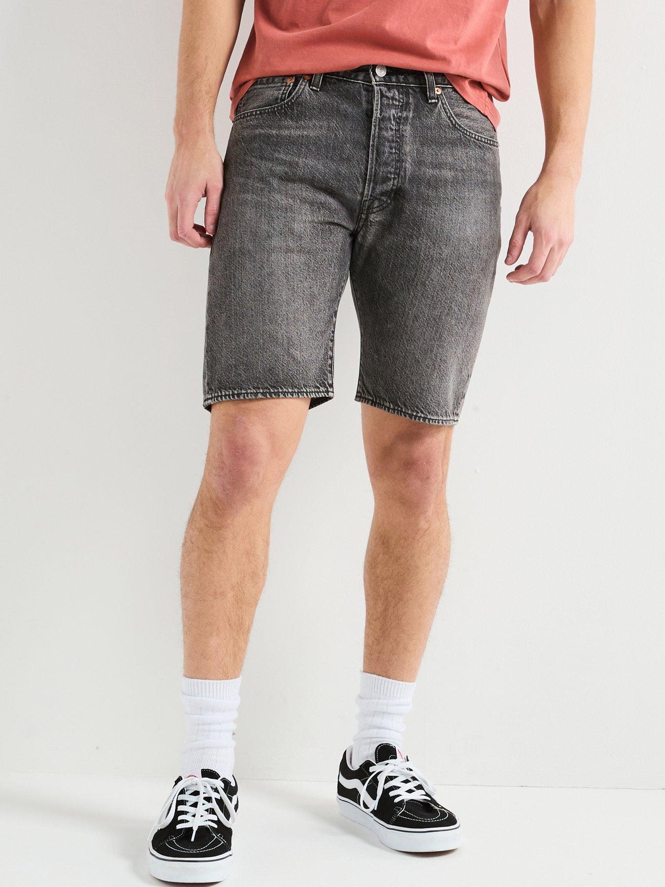 undefined 501 Original Regular Fit Denim Shorts- Dark Lane Ltwt- Black