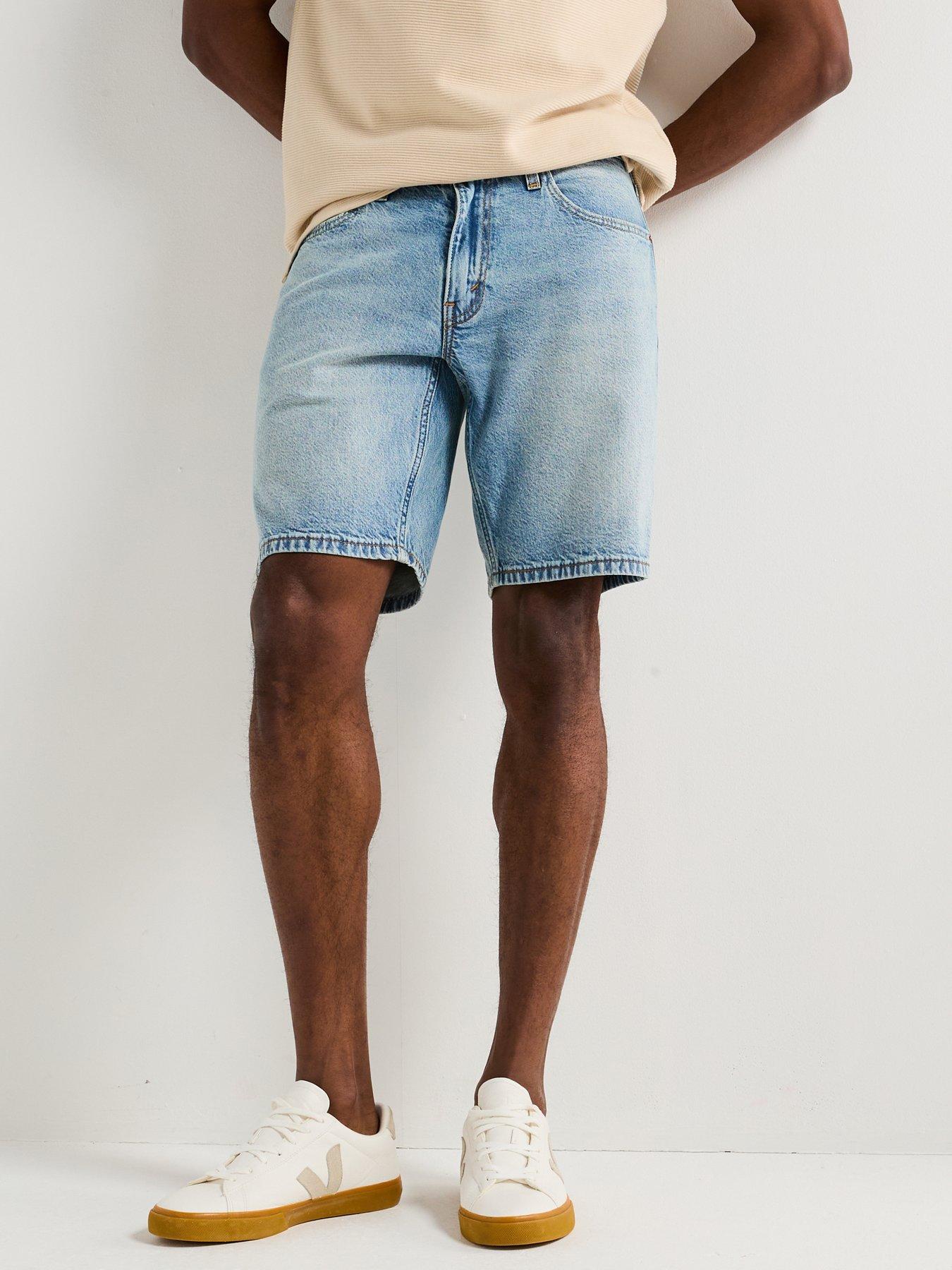undefined 445 Stretch Denim Shorts- Atlas Skies- Light Blue