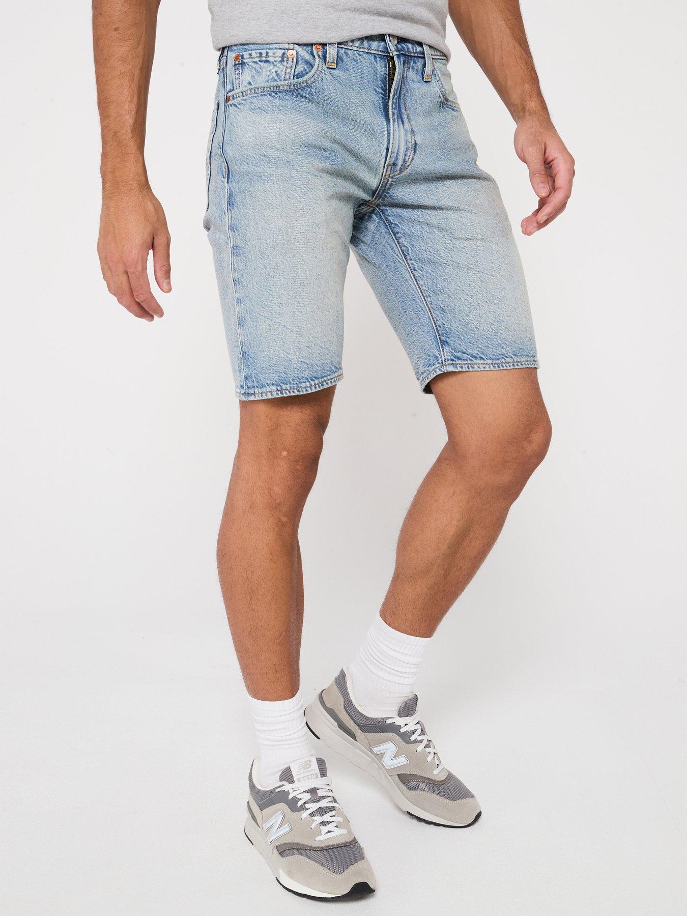 undefined 468 Loose Fit Denim Shorts- Blue