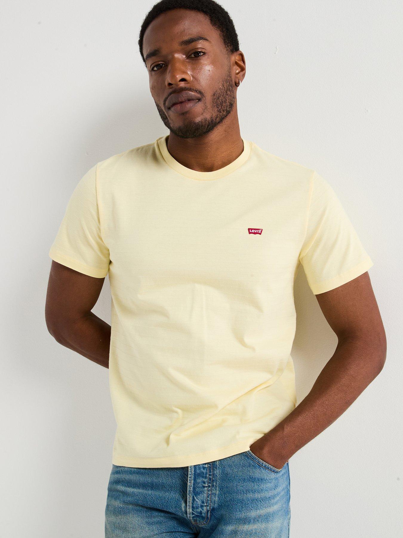 undefined Levis Original Dobby Short Sleeve T-shirt- Light Yellow