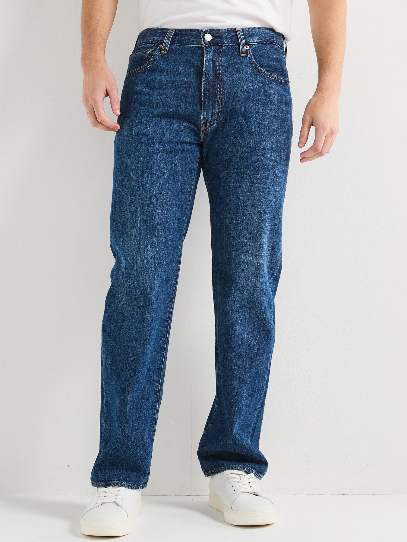 undefined 555 Relaxed Straight Jeans - Medium Indigo
