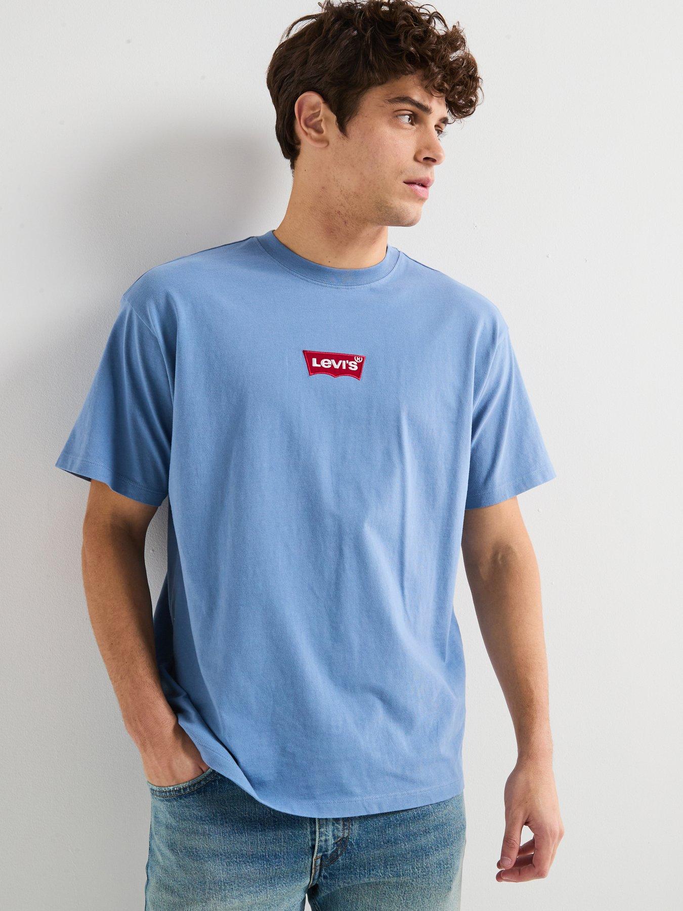 undefined Vintage Fit Graphic T-shirt- Blue