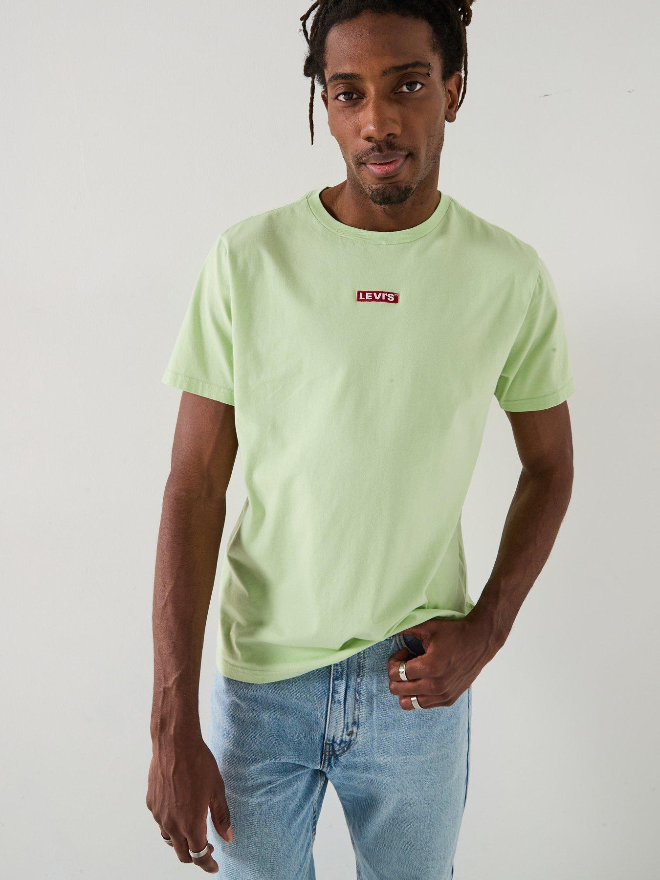 Image 1 of 4 of Levi's Relaxed Fit Baby Tab Short Sleeve T-Shirt - Light Green
