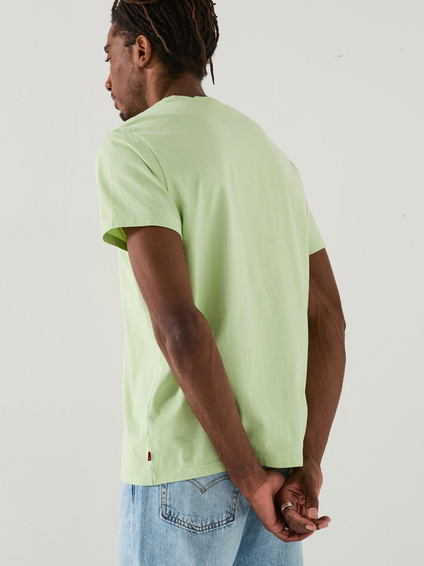 Image 2 of 4 of Levi's Relaxed Fit Baby Tab Short Sleeve T-Shirt - Light Green