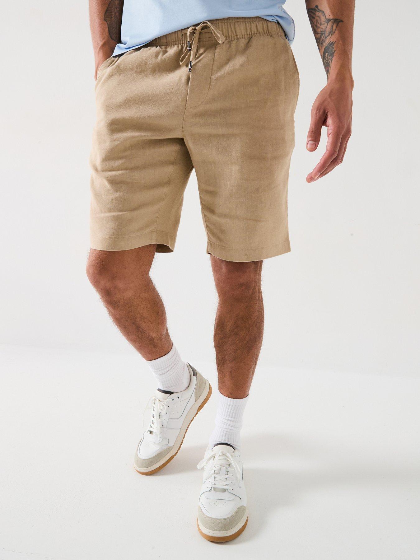 undefined Harlem Po Linen Chino Shorts - Khaki