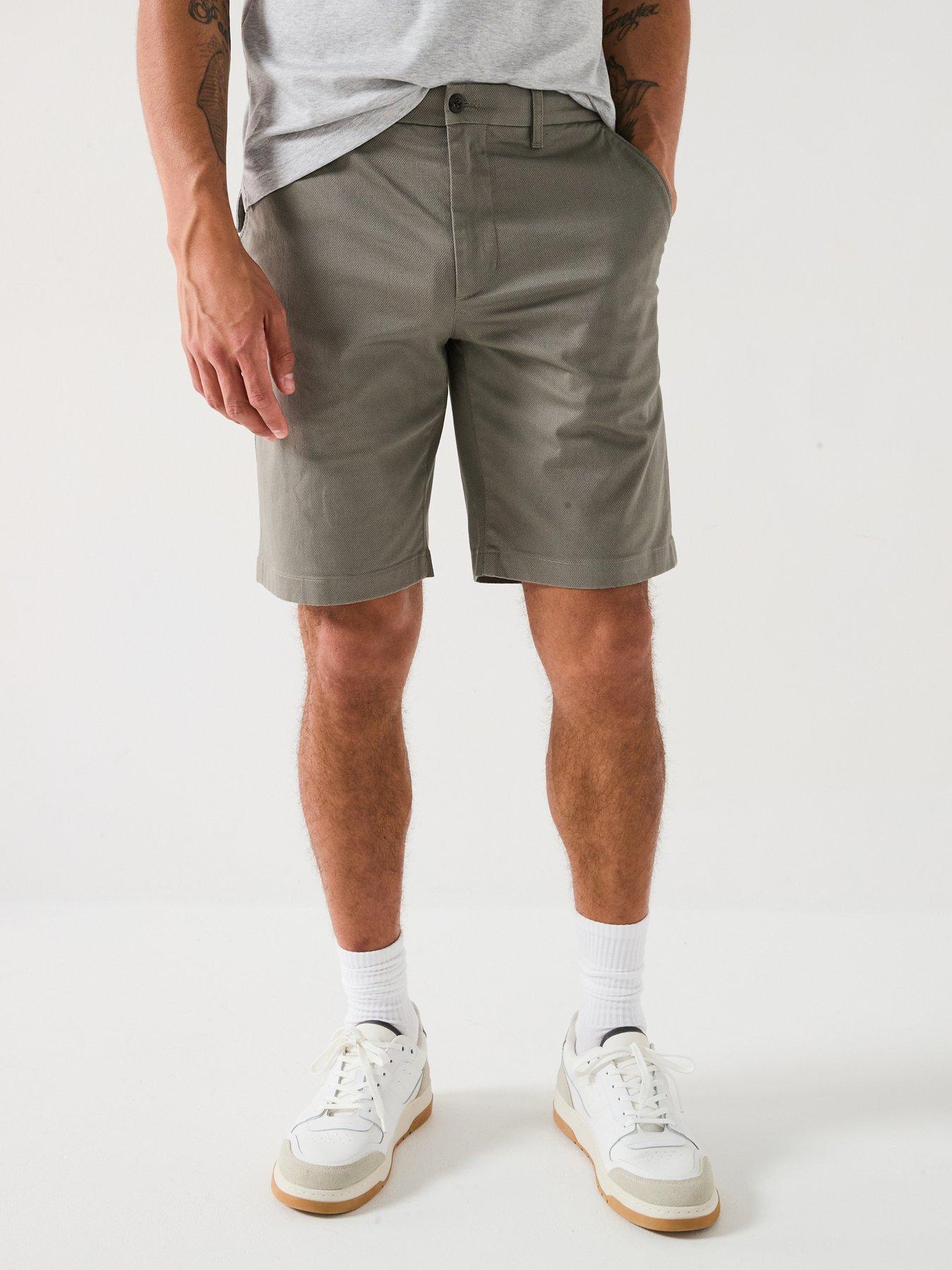 undefined Harlem Printed Structure Chino Shorts - Grey
