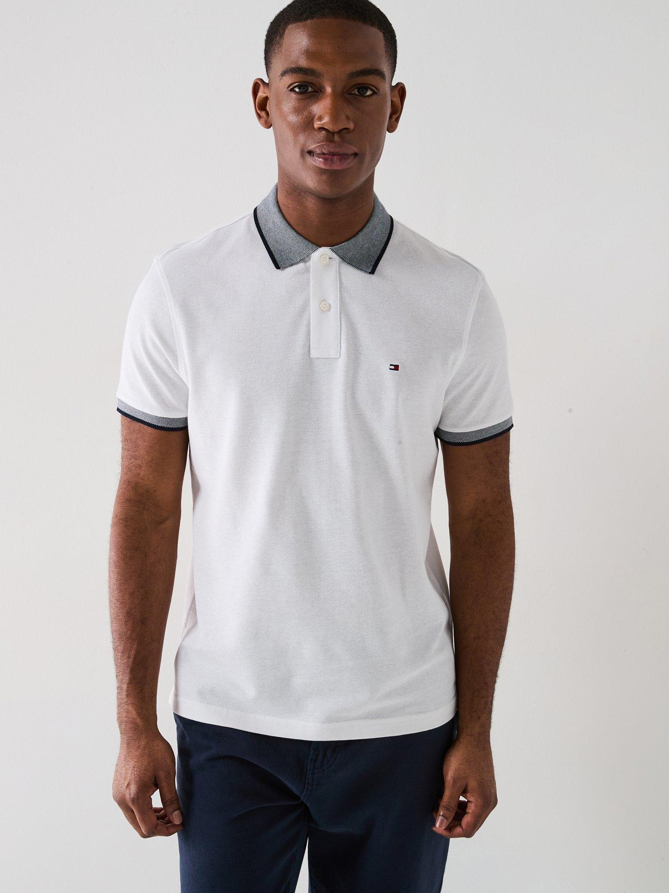 undefined Regular Fit Linen Pique Polo Shirt - White