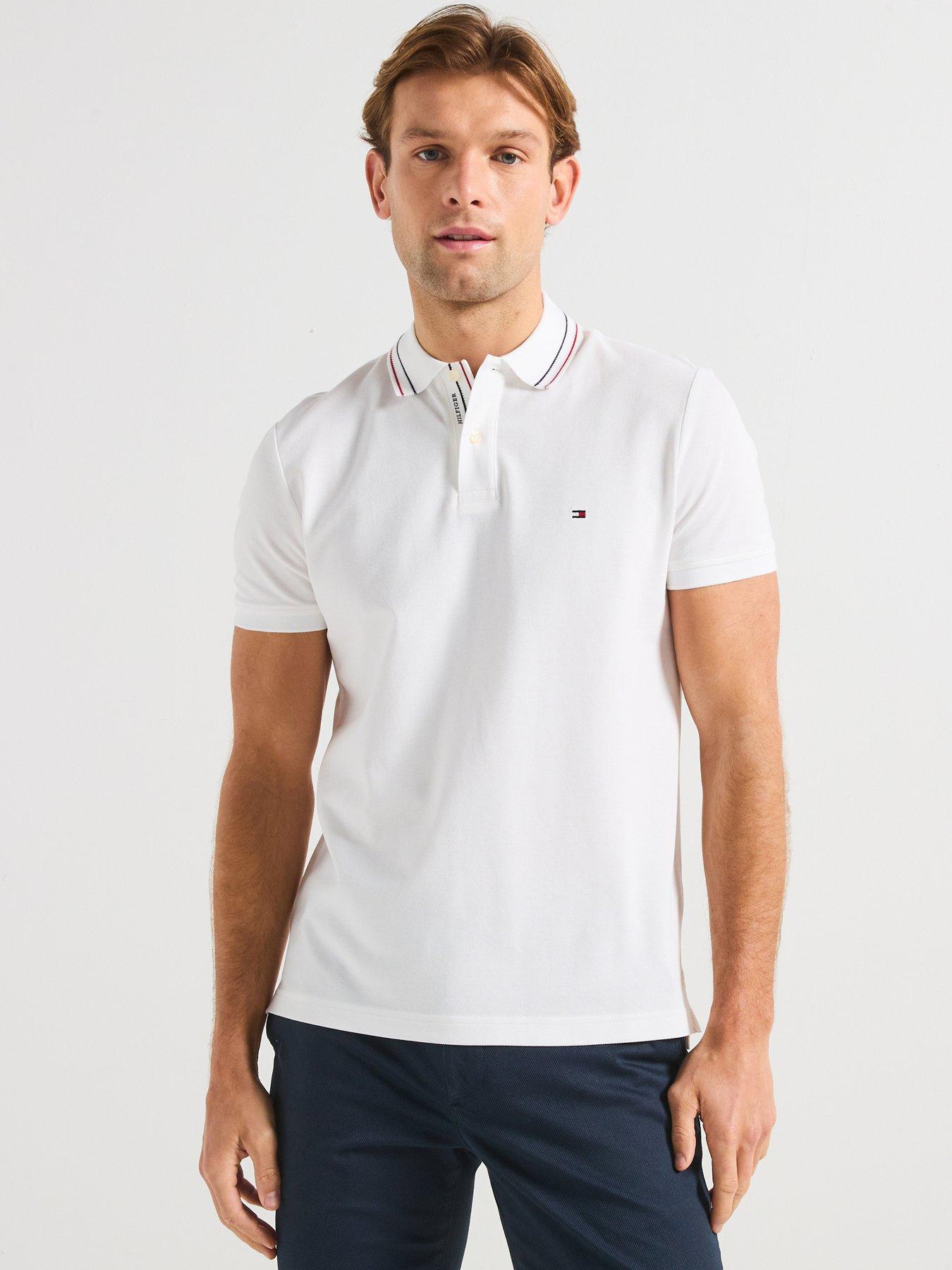 undefined Regular Fit Placket Interest Polo Shirt - White