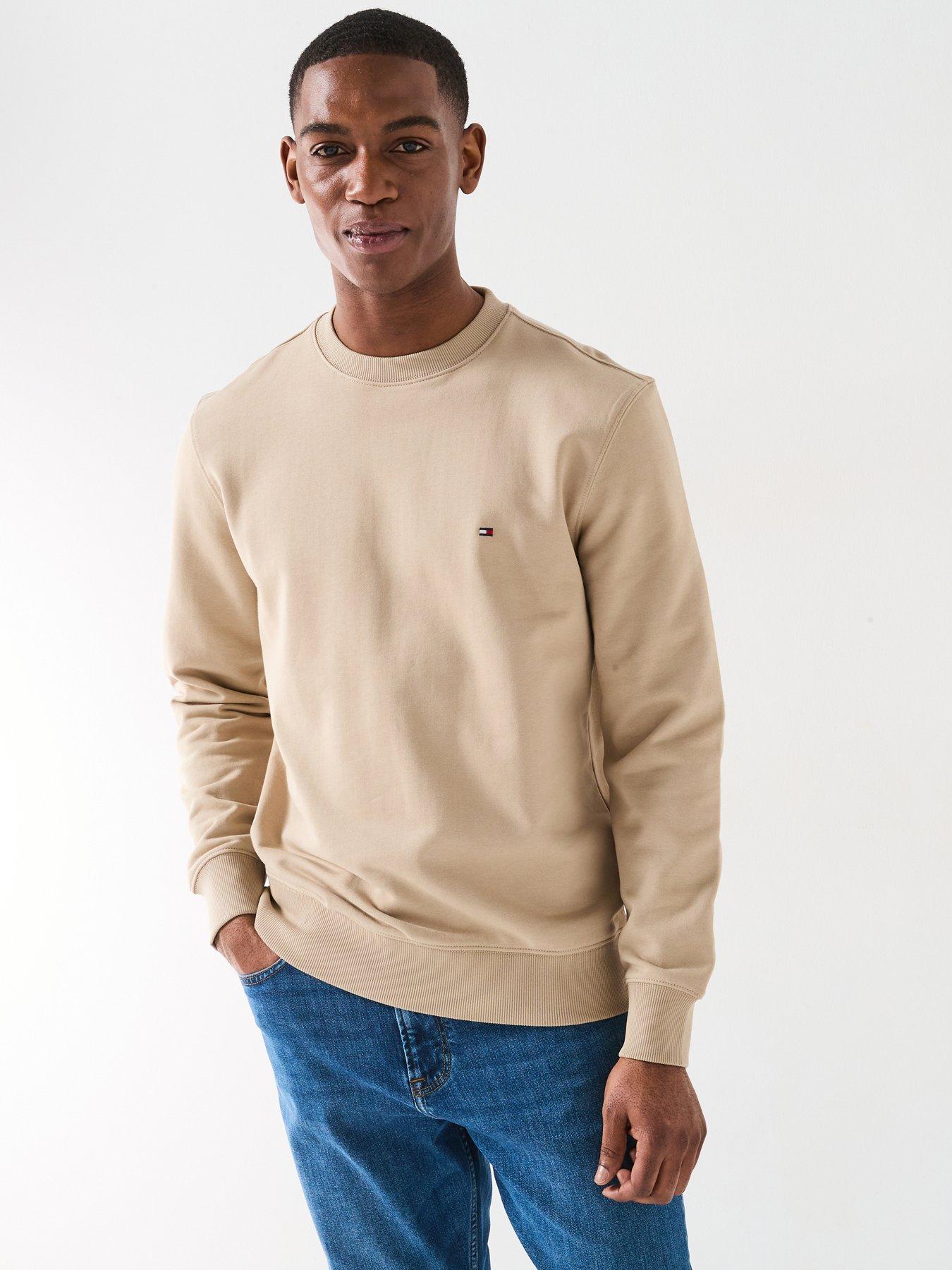 undefined Essential Terry Crew Neck Sweatshirt - Natural