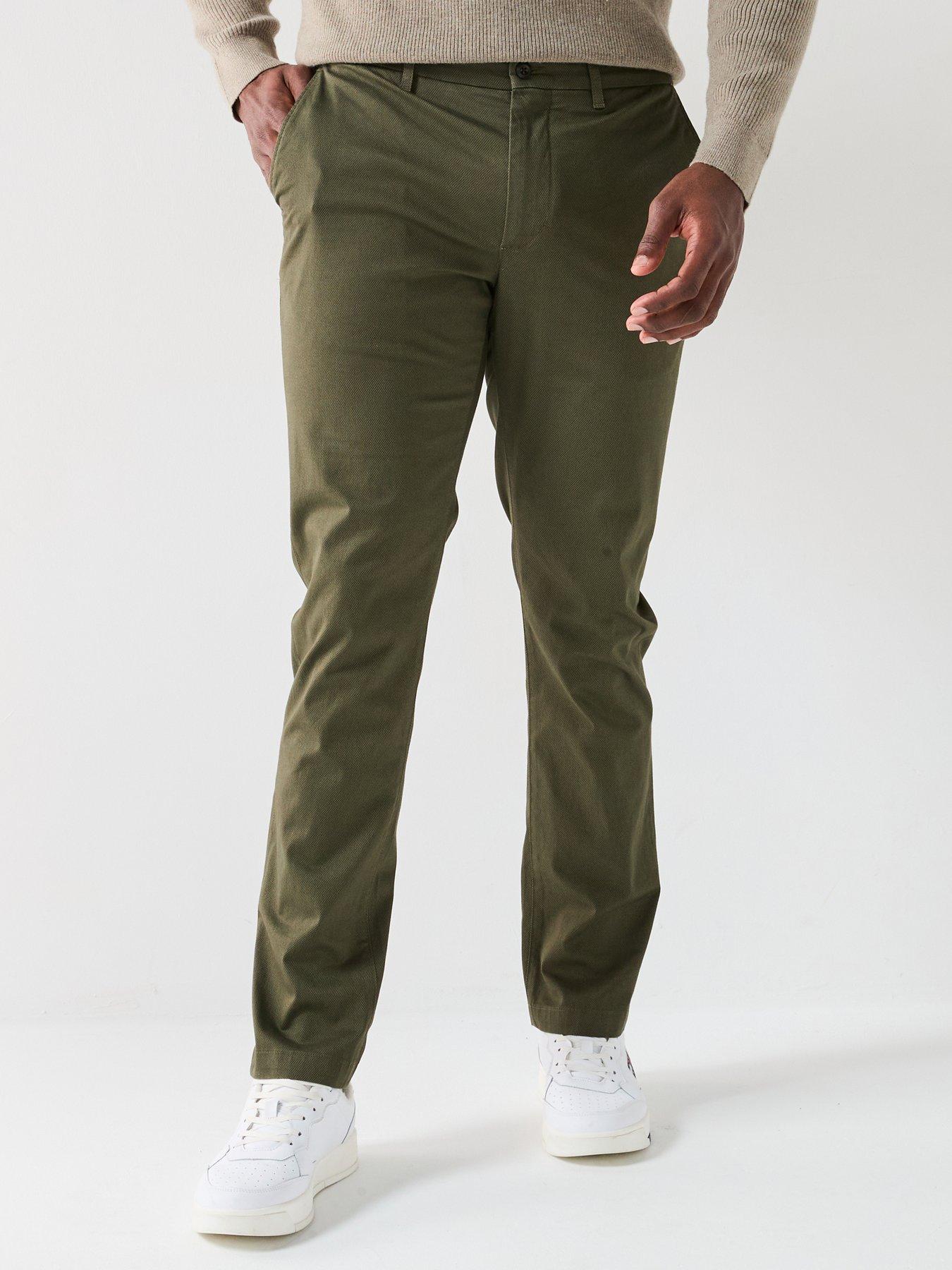 Image 1 of 5 of Tommy Hilfiger Denton Printed Structure Chinos - Dark Khaki