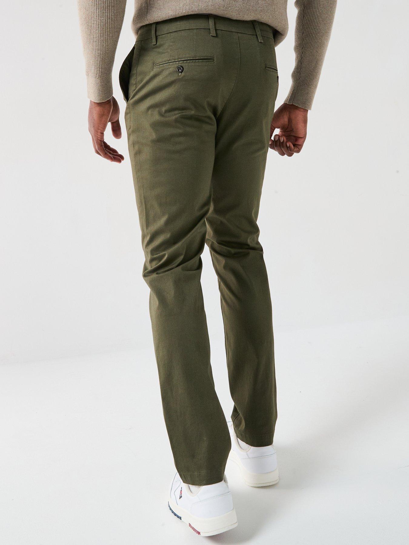 Image 2 of 5 of Tommy Hilfiger Denton Printed Structure Chinos - Dark Khaki
