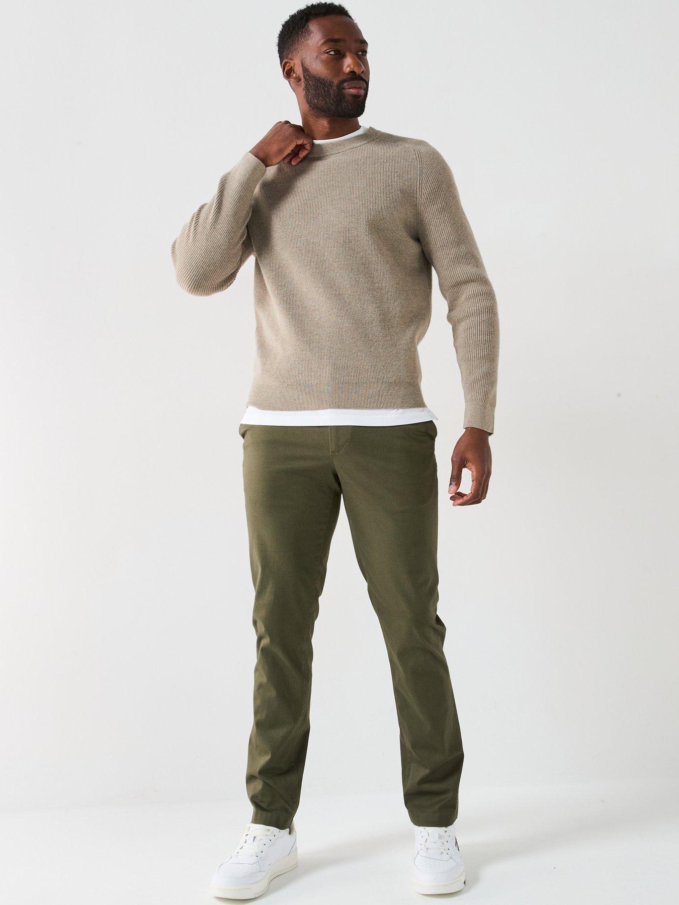 Image 3 of 5 of Tommy Hilfiger Denton Printed Structure Chinos - Dark Khaki