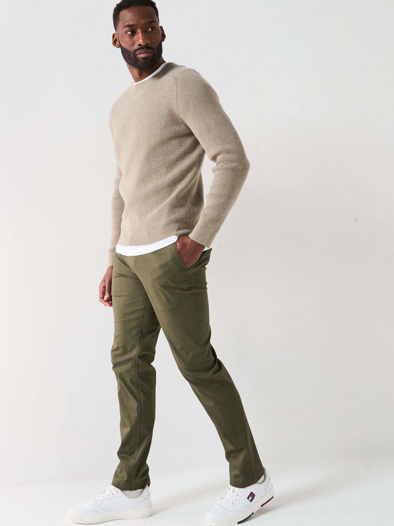 Image 5 of 5 of Tommy Hilfiger Denton Printed Structure Chinos - Dark Khaki