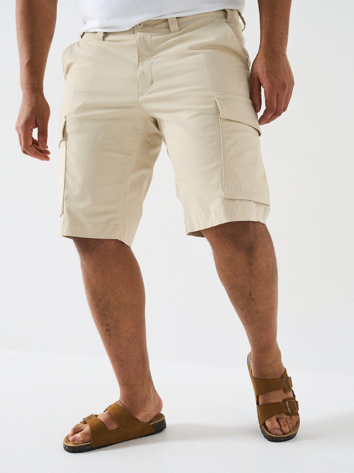 Oversized Beige Cargo Shorts Mens MC2 Saint Barth Men's Cotton