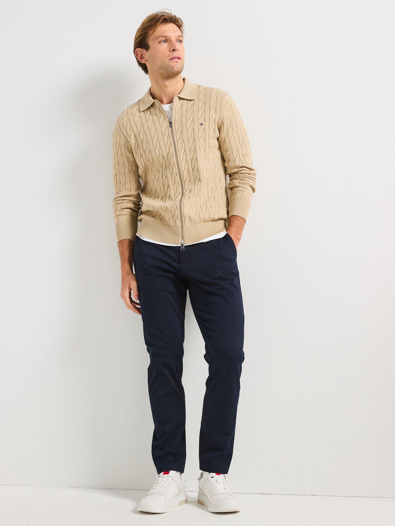 Harlem Pleated Tapered Corduroy Chinos Brown main image 0