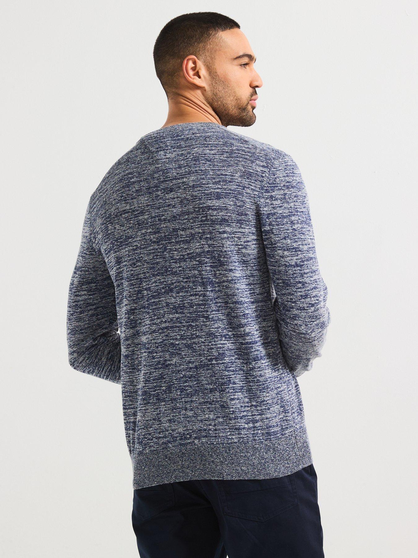 Image 2 of 5 of Tommy Hilfiger Cotton Linen Crew Neck Knitted Jumper - Dark Grey