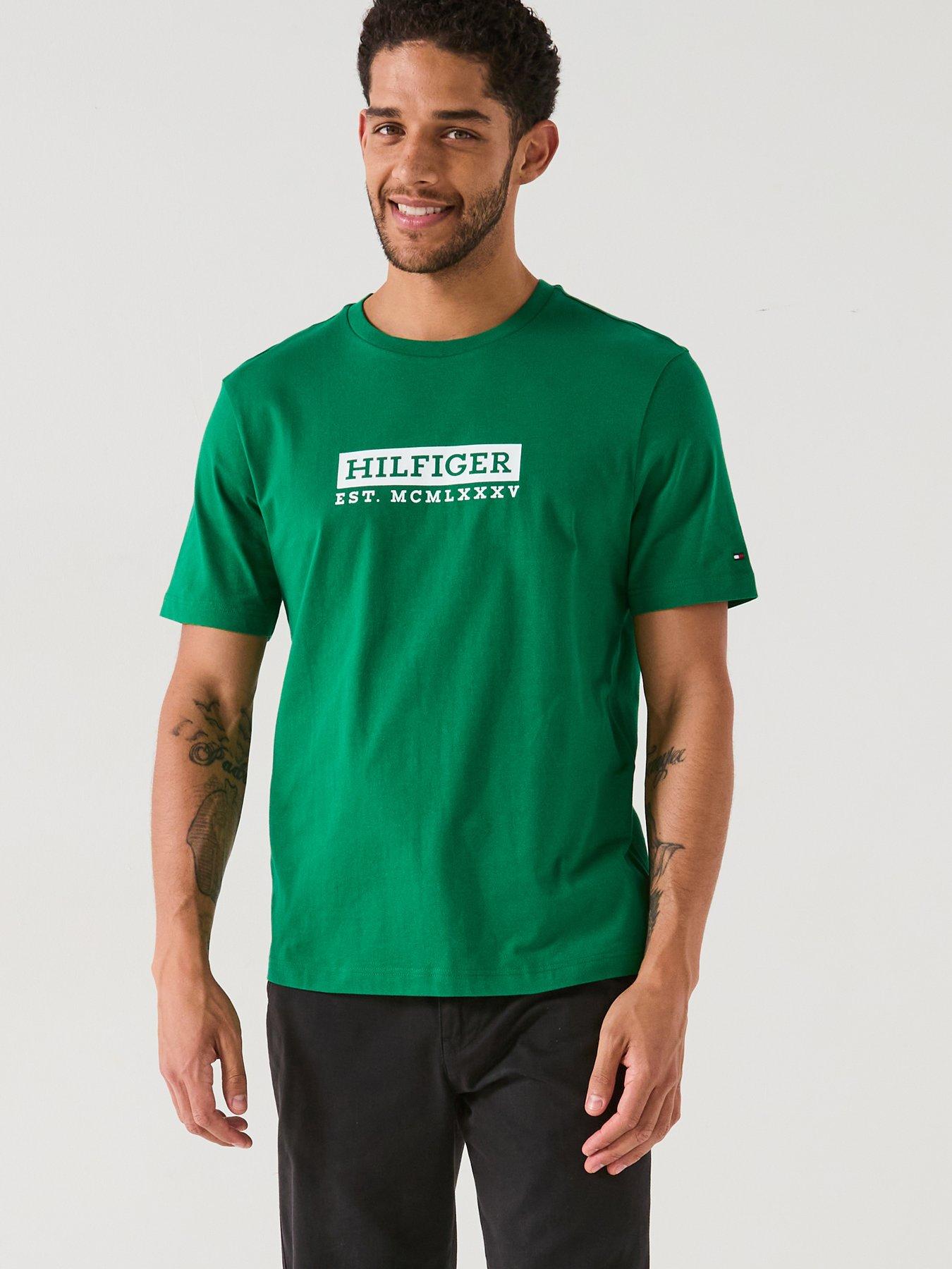 Image 1 of 6 of Tommy Hilfiger Colour Graphic T-Shirt - Green