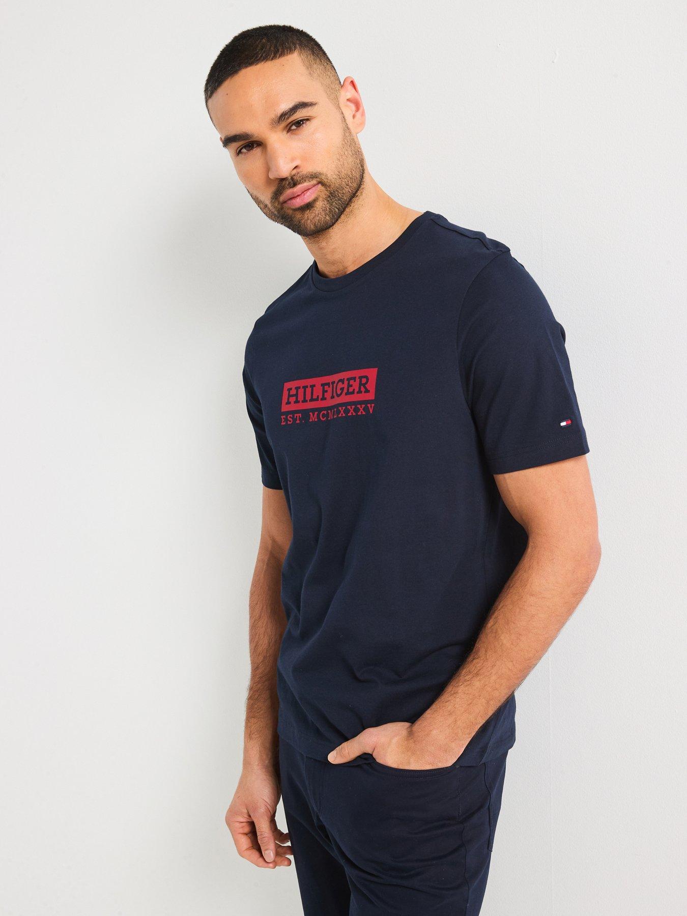 undefined Colour Graphic T-Shirt - Navy