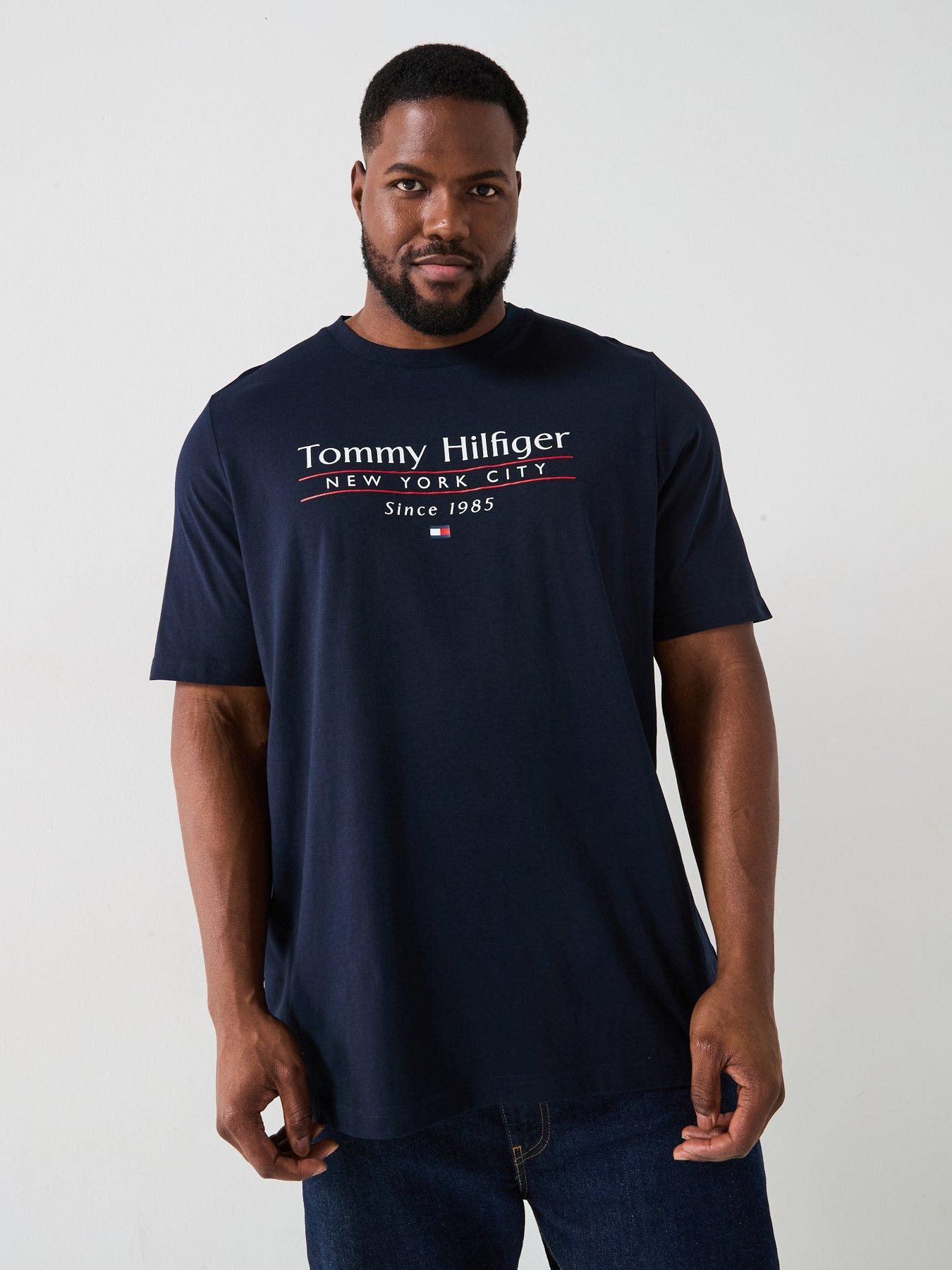 undefined Big  &  Tall Centre Stack T-Shirt - Navy