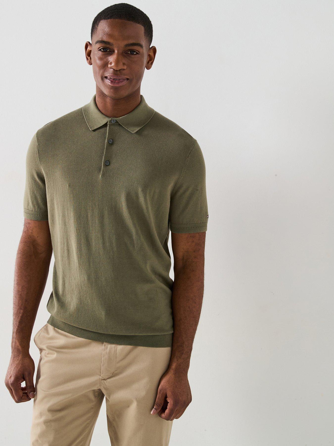 undefined Dc Cotton Lyocell Polo Shirt - Khaki