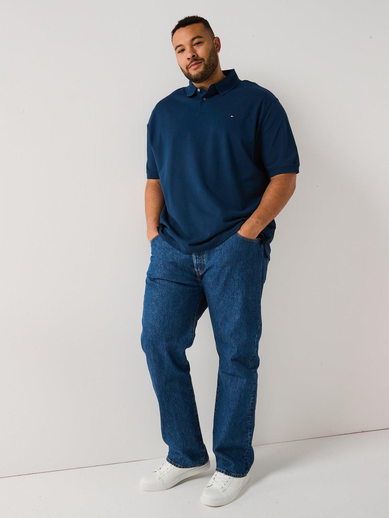 Image 3 of 4 of Tommy Hilfiger Big &amp; Tall 1985 Regular Fit Polo Shirt - Dark Blue