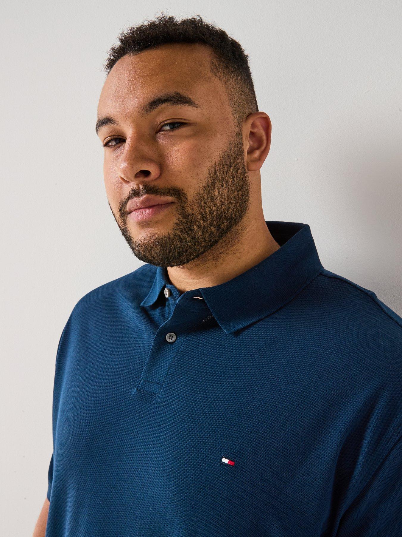 Image 4 of 4 of Tommy Hilfiger Big &amp; Tall 1985 Regular Fit Polo Shirt - Dark Blue