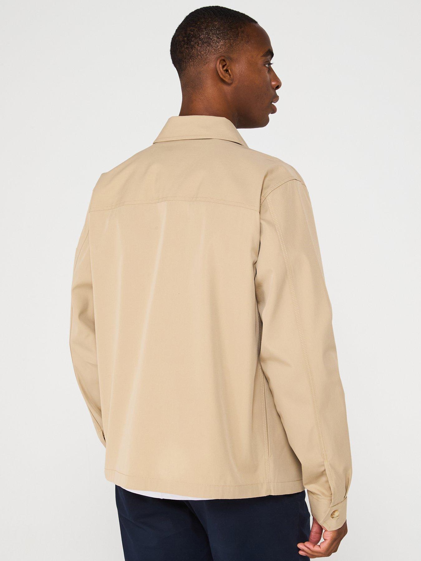 Image 2 of 6 of Tommy Hilfiger Cotton Nylon Overshirt - Natural