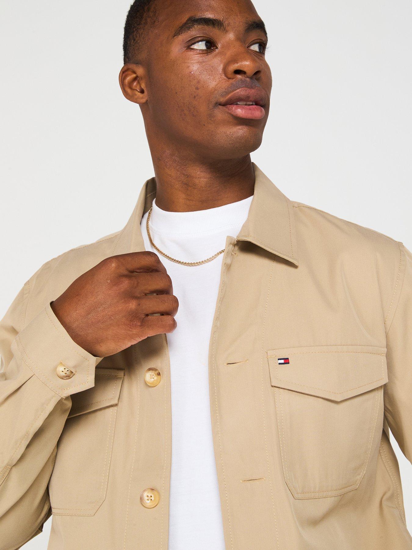 Image 5 of 6 of Tommy Hilfiger Cotton Nylon Overshirt - Natural