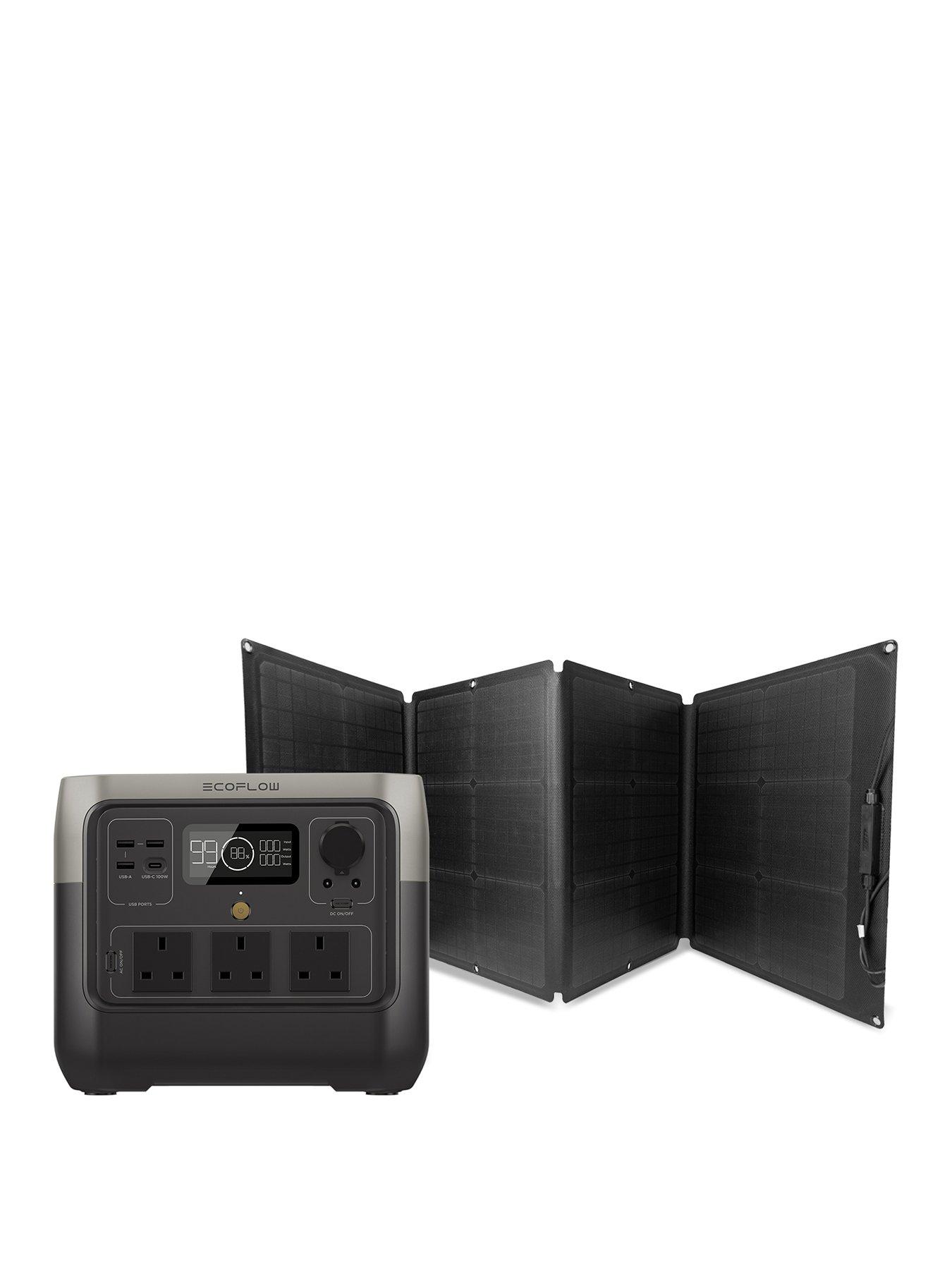 undefined River 2 Pro Portable Power Station With 110W Portable Solar Panel