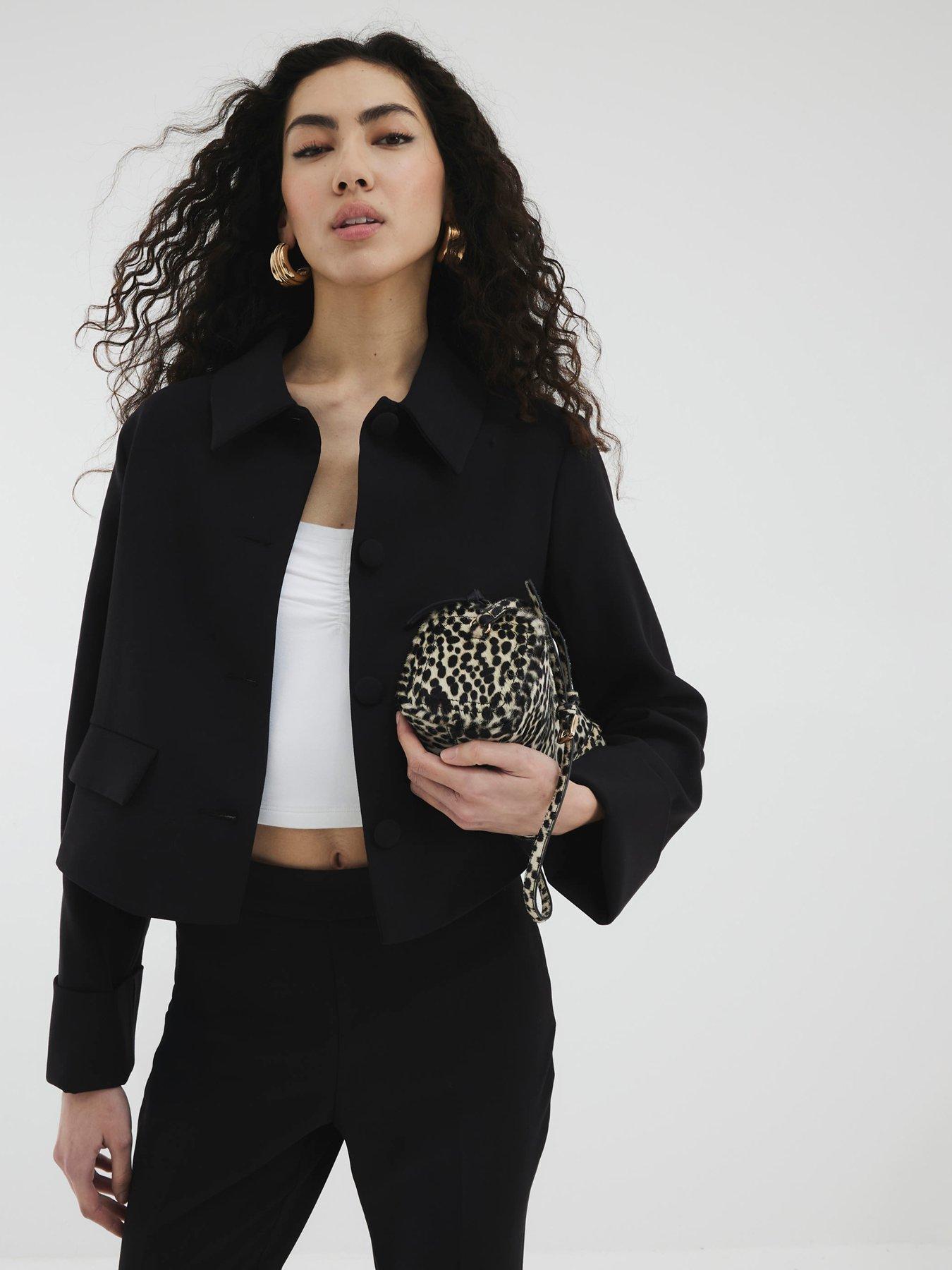 undefined Structured Compact 60s Jacket - Black