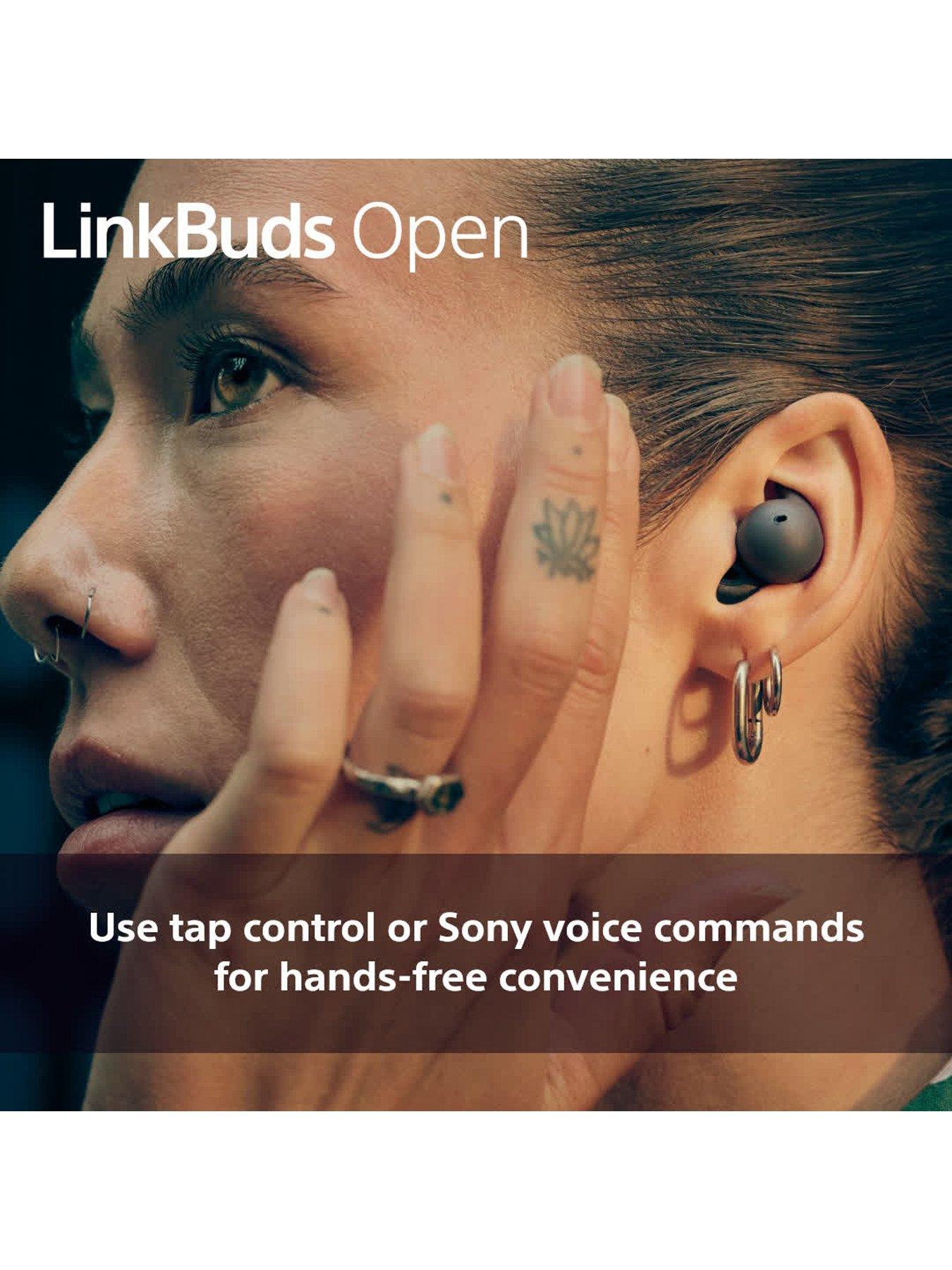 Image 5 of 8 of Sony LinkBuds Open - Truly Wireless Bluetooth Open Ear Buds - Transparent Sound - Black