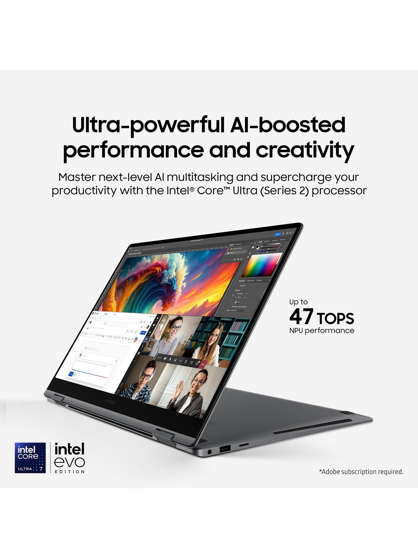 Image 4 of 7 of Samsung Galaxy Book5 Pro 360 Copilot+ PC - 16in WQXGA+ AMOLED Touchscreen Laptop - Intel Core Ultra 7 - 16GB RAM, 512GB SSD - With Buds FE