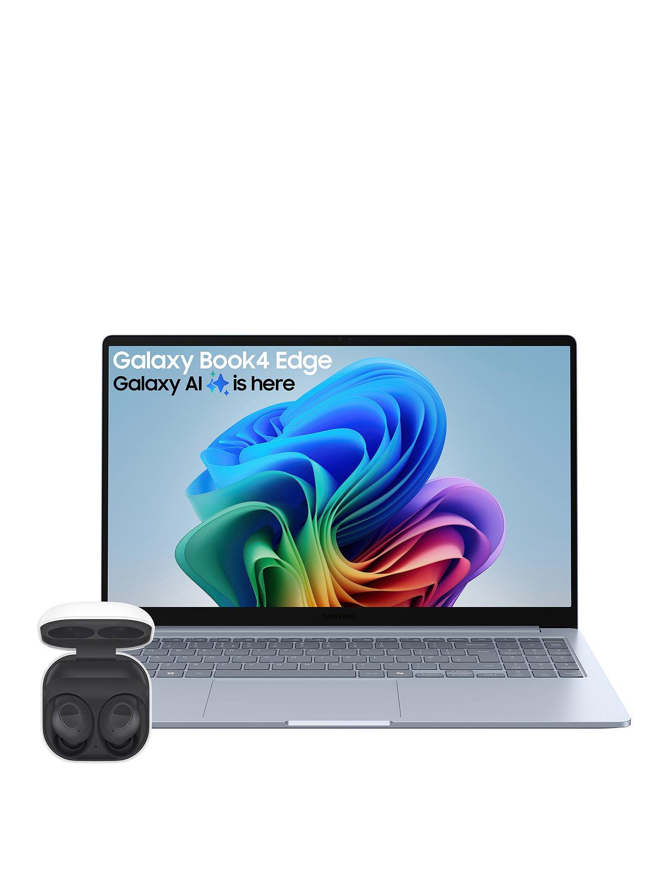 undefined Book4 Edge Copilot+ PC - 15.6in FHD, Qualcomm Snapdragon X Plus (8 core), 16GB RAM, 512GB SSD, Sapphire Blue - with Galaxy Buds FE