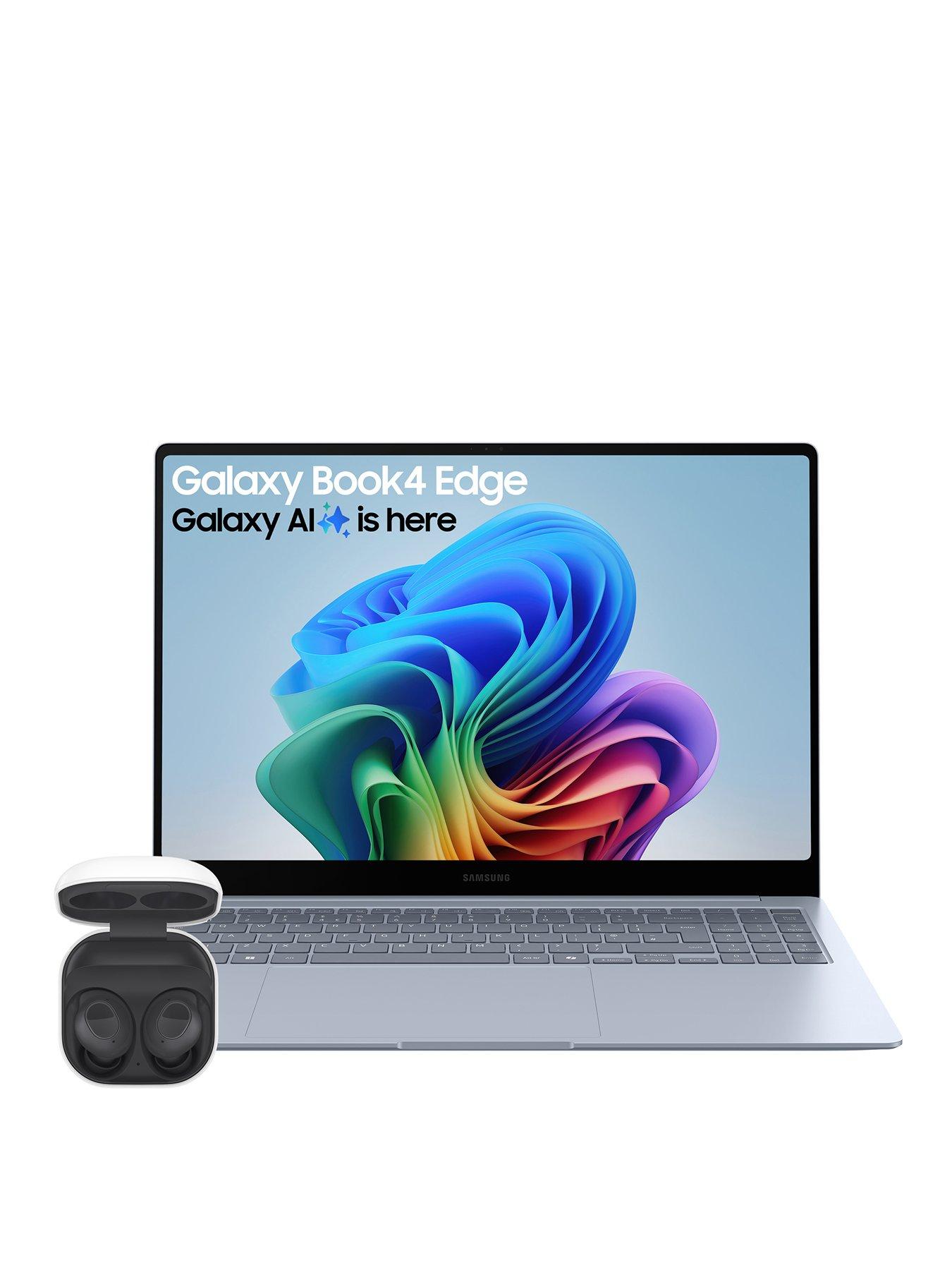 undefined Galaxy Book4 Edge (2024) - 16in WQXGA+ AMOLED Touchscreen, Snapdragon X Elite, 16GB RAM, 1TB SSD, Sapphire Blue - with Galaxy Buds FE